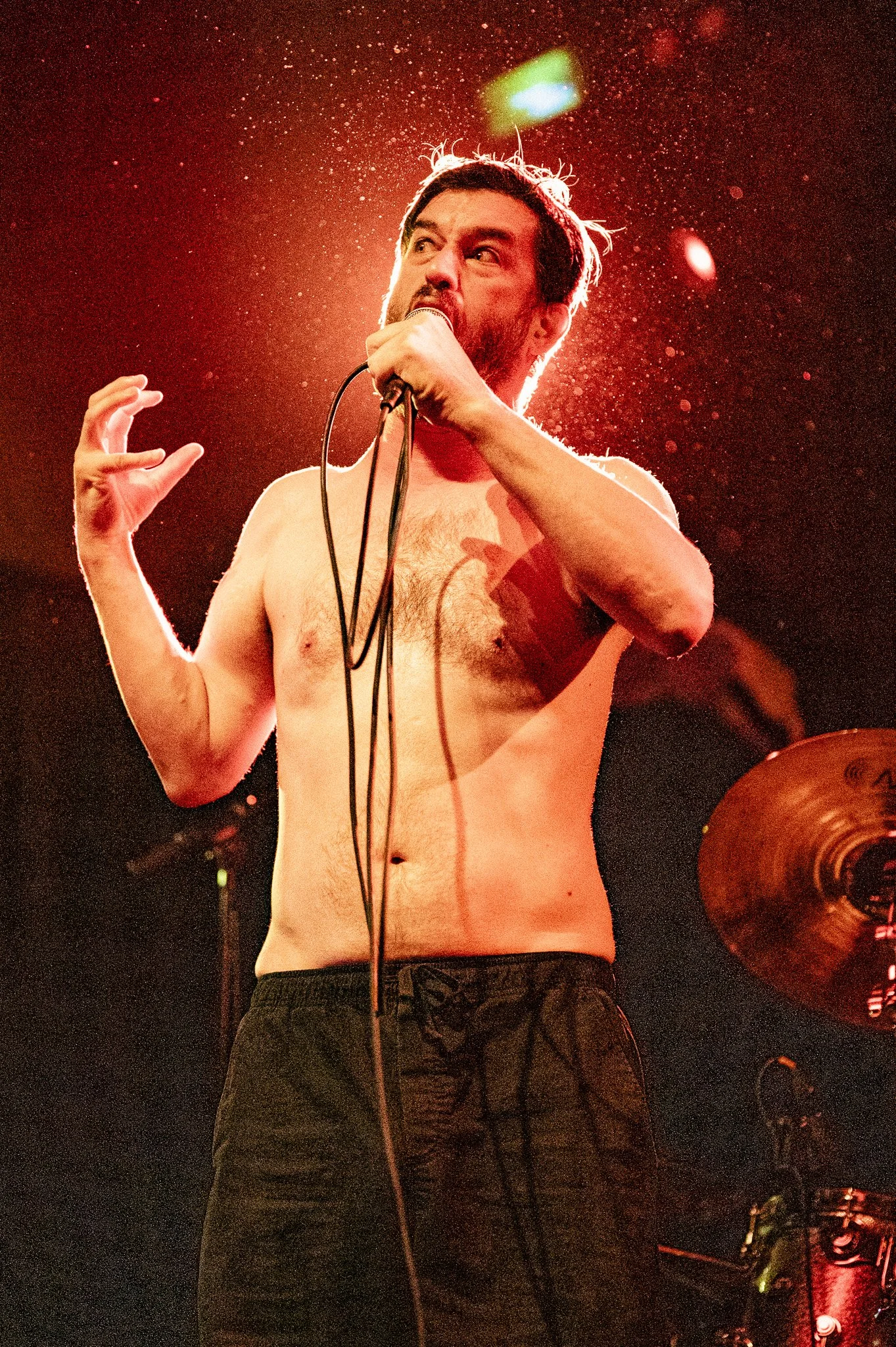 Lead vocalist, Raygun Busch, screams out the chorus of “Why.”