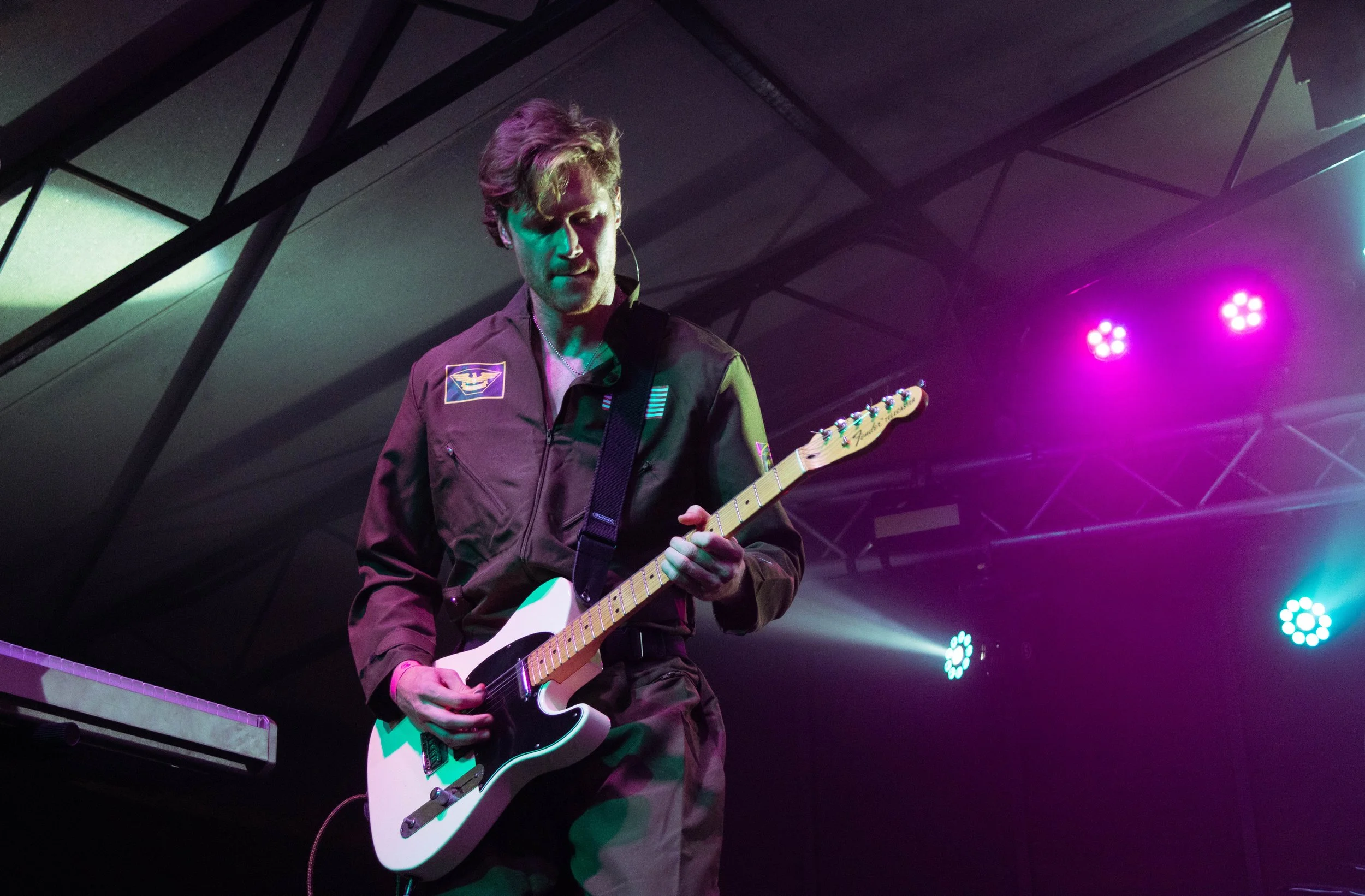  Guitarist David Kemmerer plays the beginning notes of “I Miss You” by blink-182. 