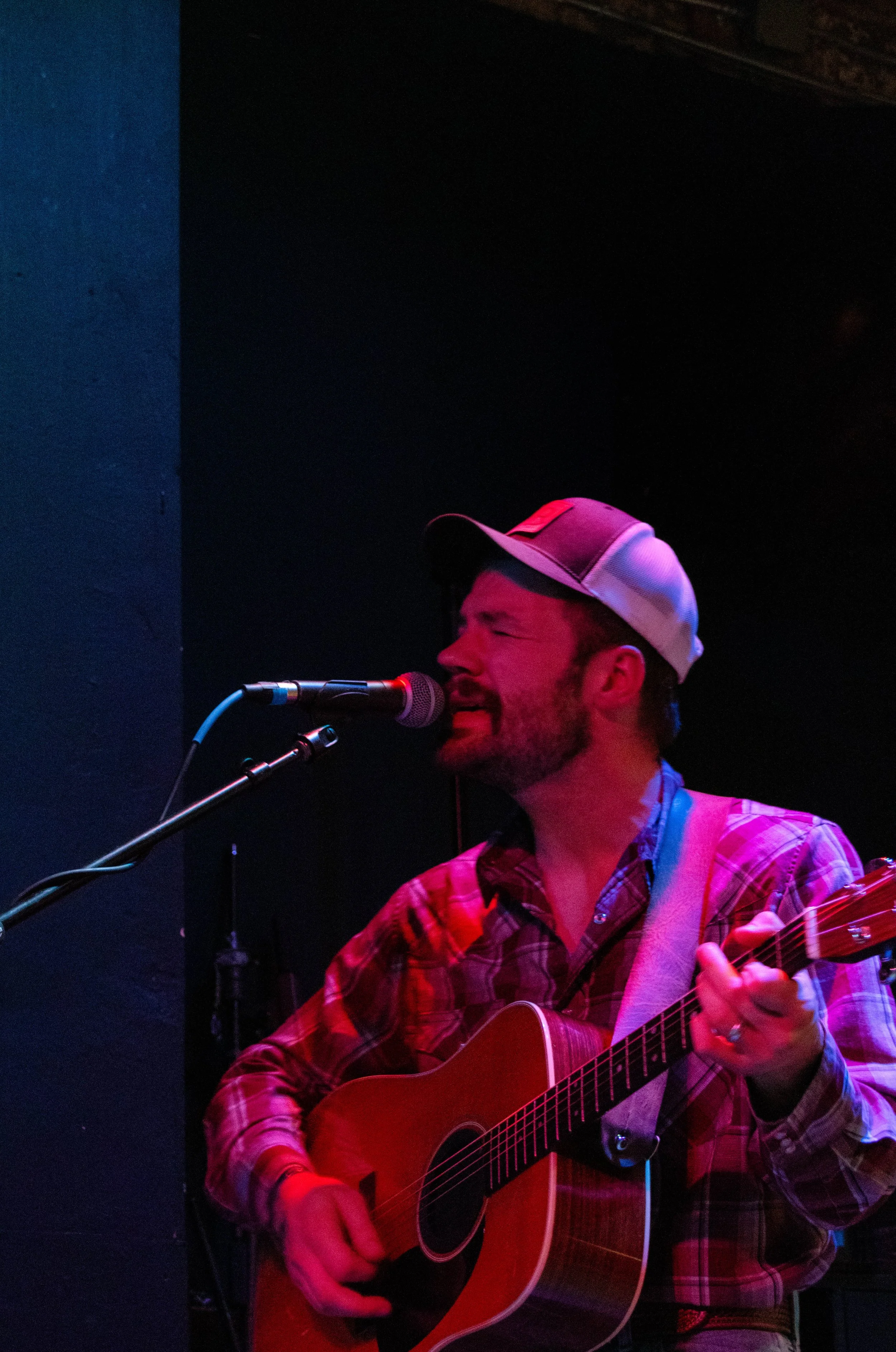  Guitarist Gareth Bell adds backing vocals to “If Heaven Looks Like Arkansas.”    