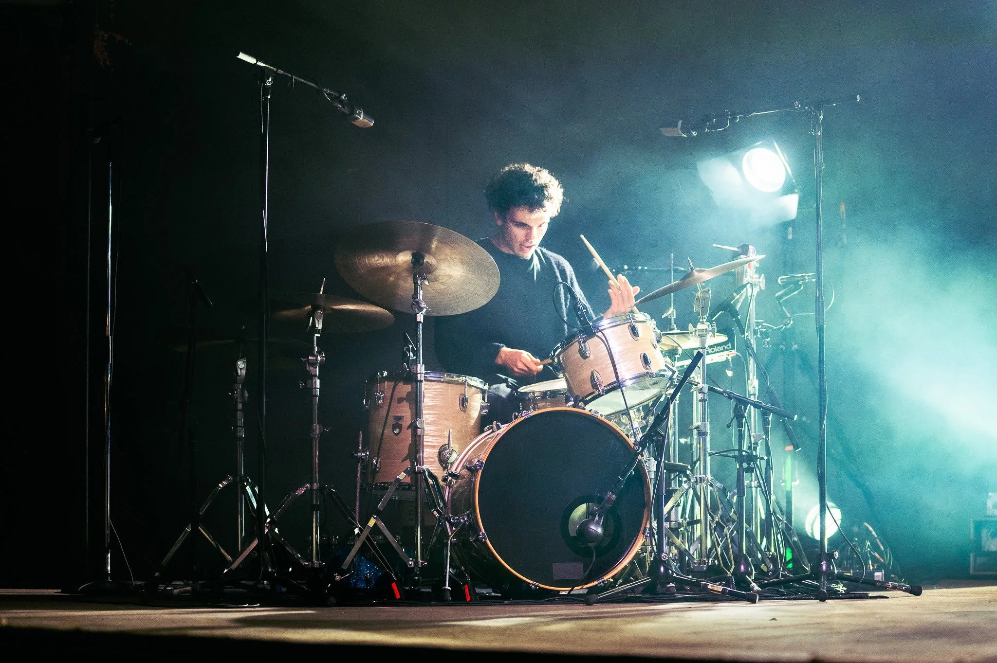  Playing the piano, Matt Maltese sings songs from his latest album  Hers . 