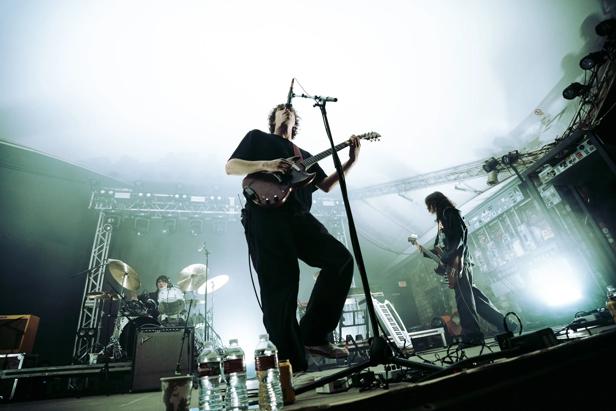  Geese finds the groove under flashing lights for a sold out crowd at Stubb’s. 
