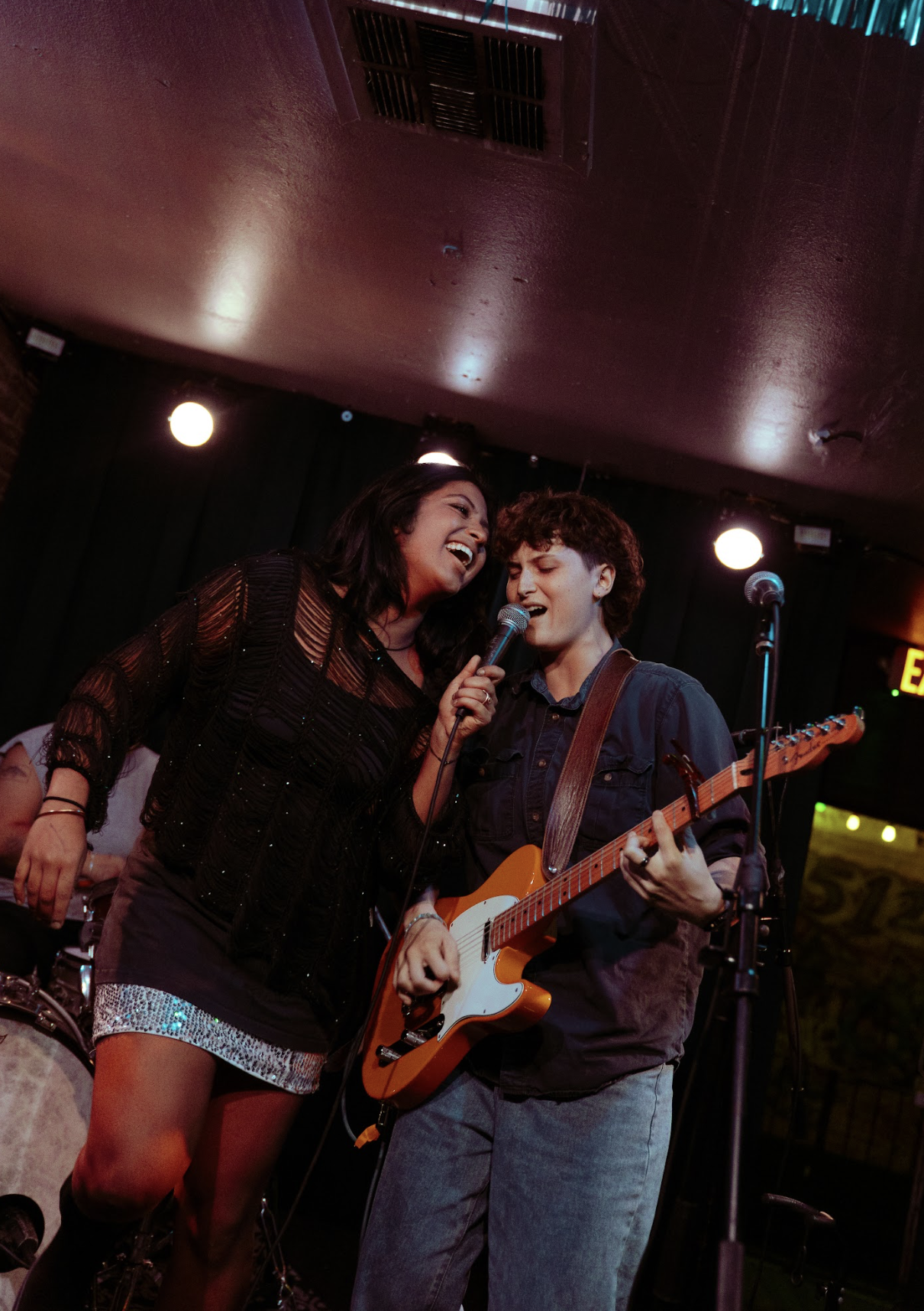  Sriyam and Brown harmonize together.  Photo by Mckenna Sefick  