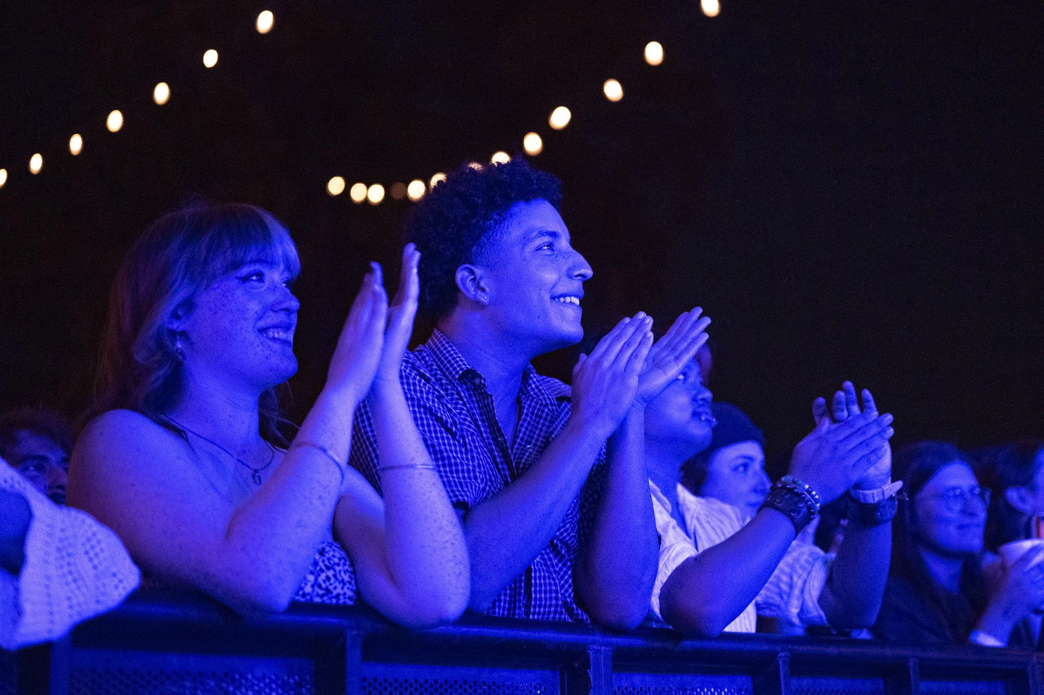  The audience cheers on Noa Jamir’s soft, emotional performance of songs from  Cicada.  