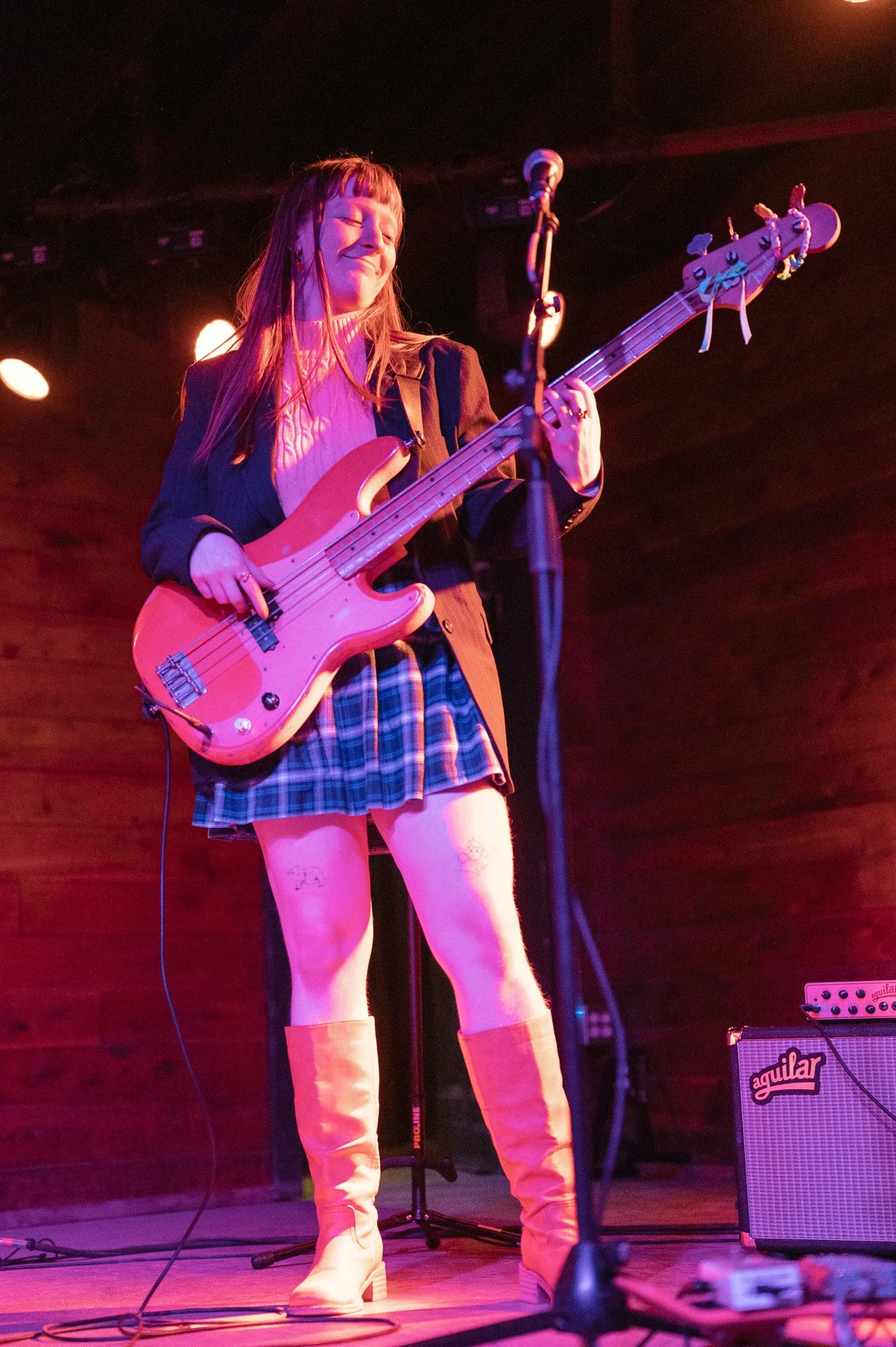  Smiles are seen across Leith Ross and their band’s faces during their sweet performance of “Stay.” 