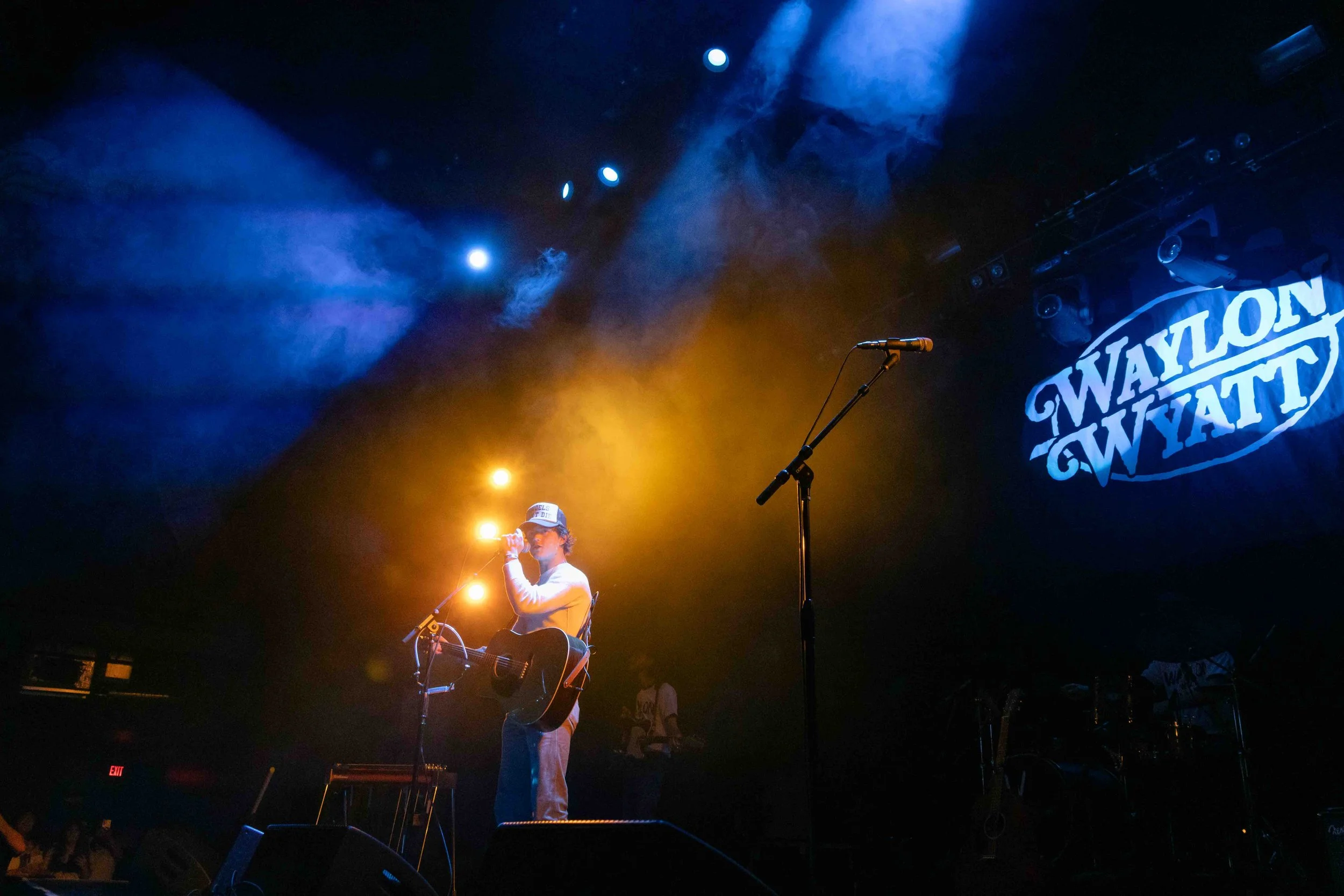  Waylon Wyatt sings beginning lines to “Your Whereabouts” off of his album  Til The Sun Goes Down.  