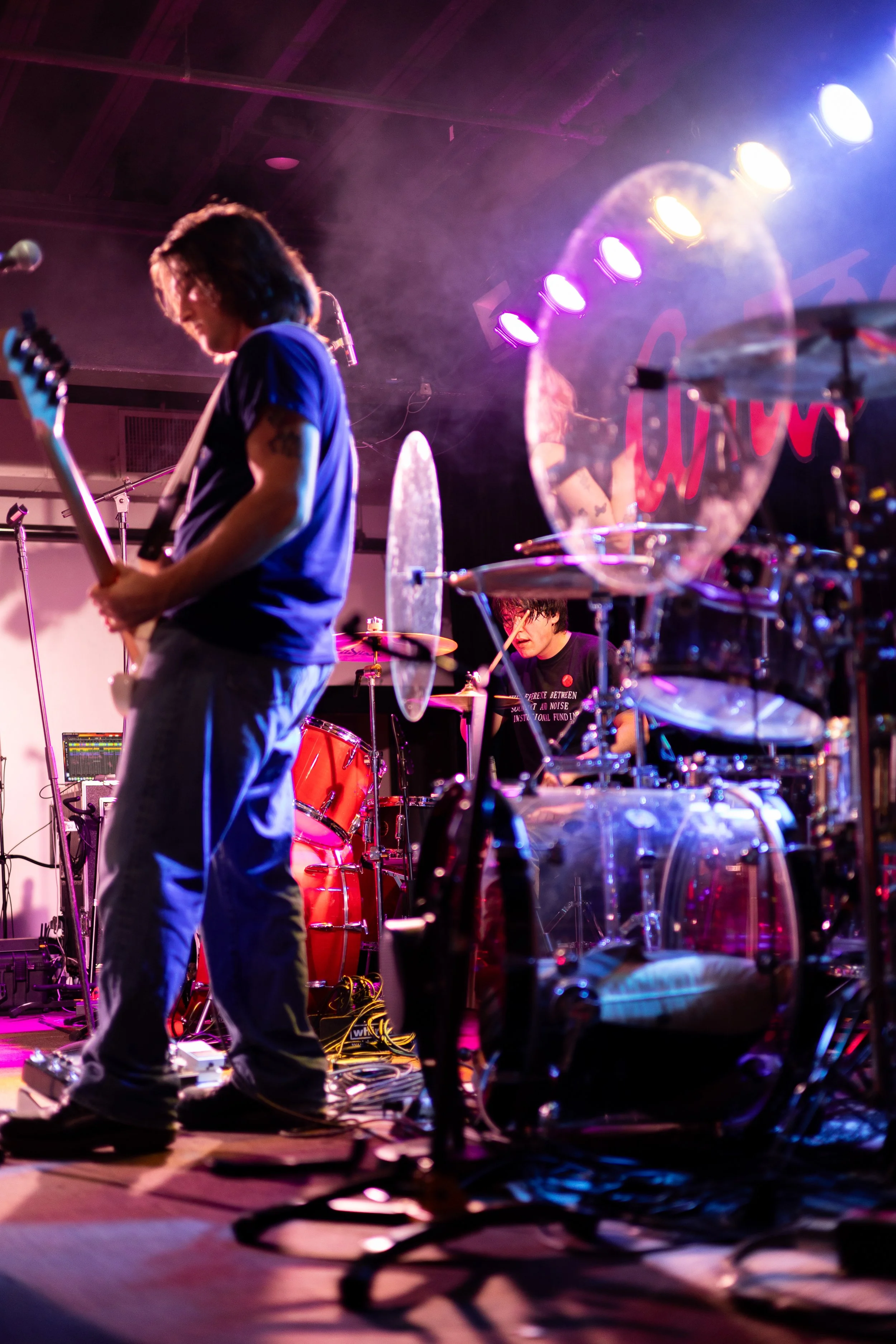 Drummer Dan Bermudez passionately plays his instrument as Wilt performs its most popular song, “bite my tongue,” off its self-titled EP. 