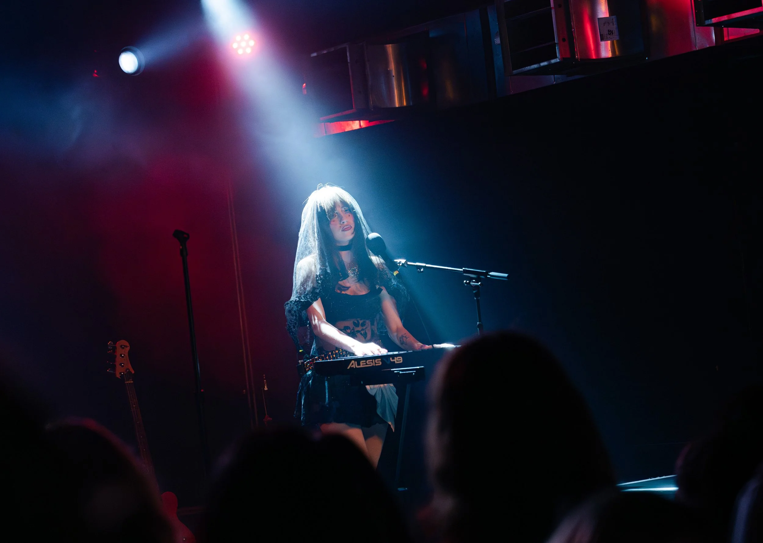  Indie-rock artist Ayleen Valentine opens the night with “wanted to **** myself today” off her newest album  little rainbows after death.  