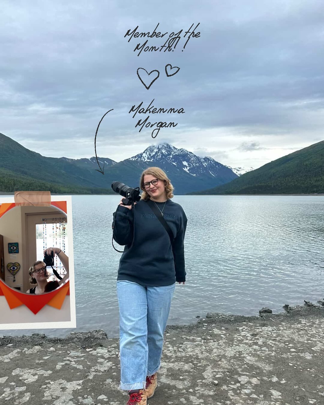 Happy Monday! 💫 Introducing October&rsquo;s member of the month, Makenna Morgan. 🌸

Makenna does amazing work as a part of Afterglow&rsquo;s photo team, swipe to learn more about her! ⭐️

@makennamphotography