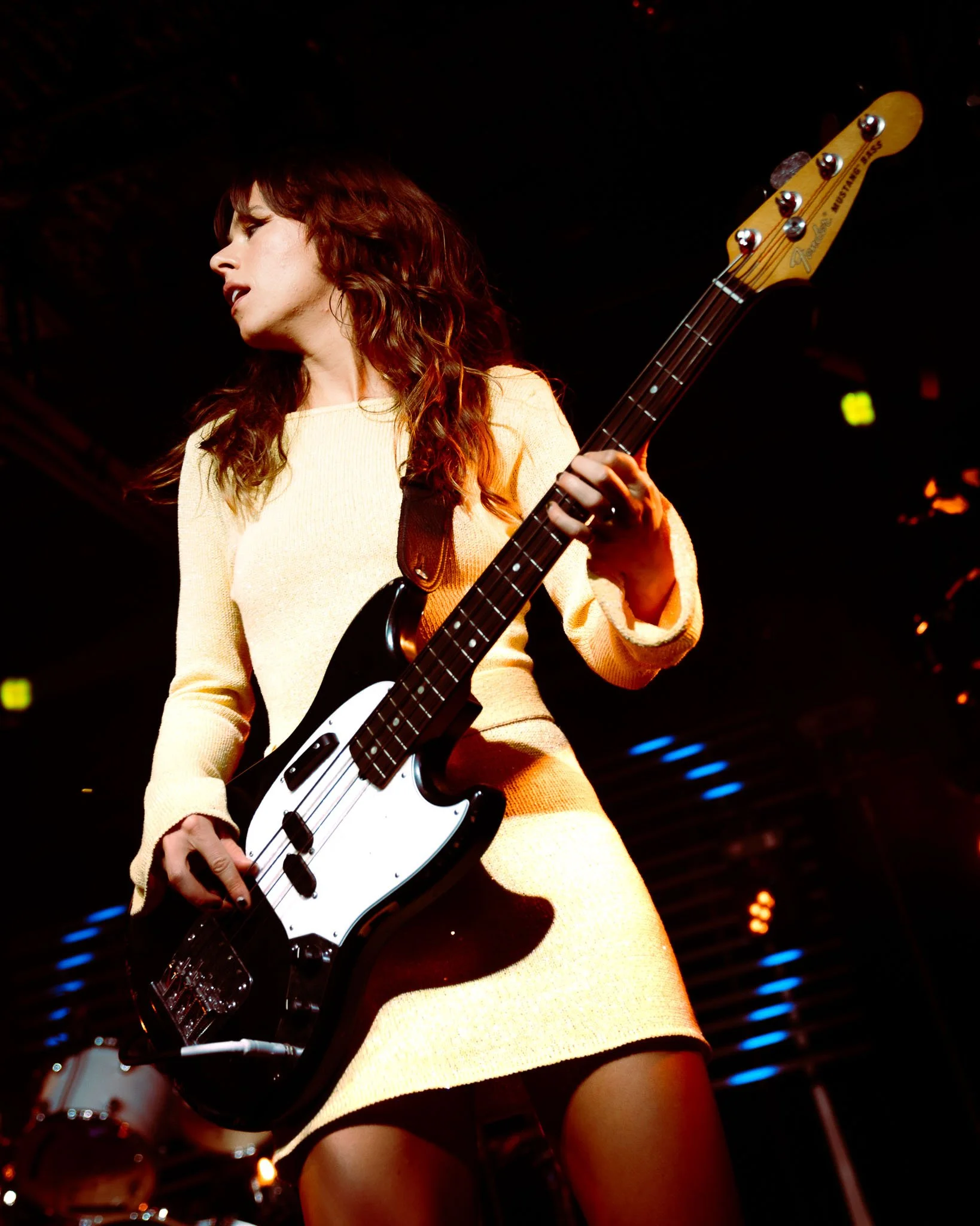  Petty energetically plays the bass during “Gold Star Baby.” 