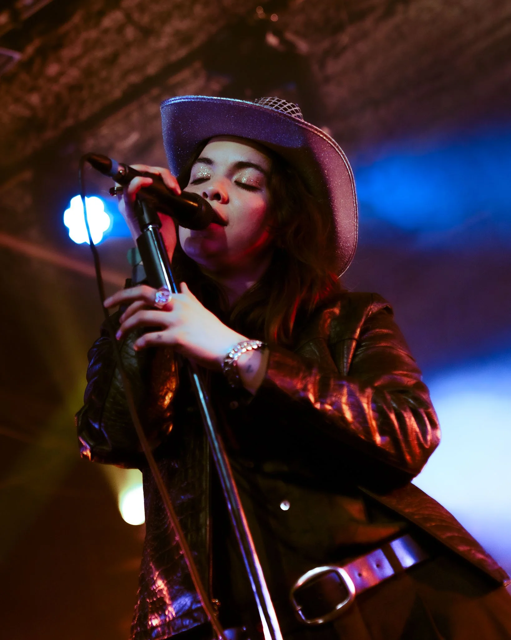  During “Gold Star Baby,” Ramirez rocks a shiny cowboy hat. 