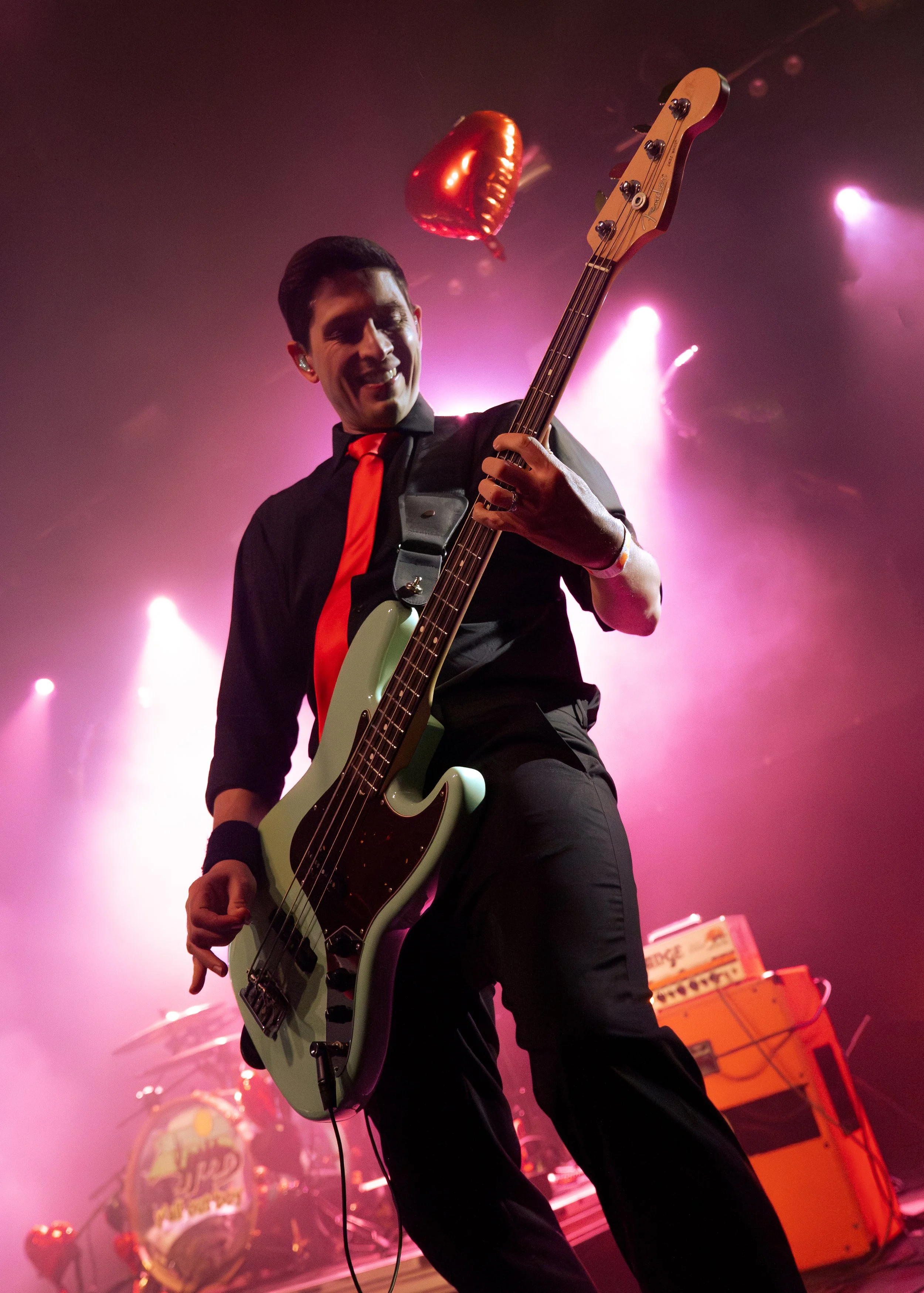  Bassist Jason Cairns plucks his bass to the iconic beats of Wheatus’ “Teenage Dirtybag.” 