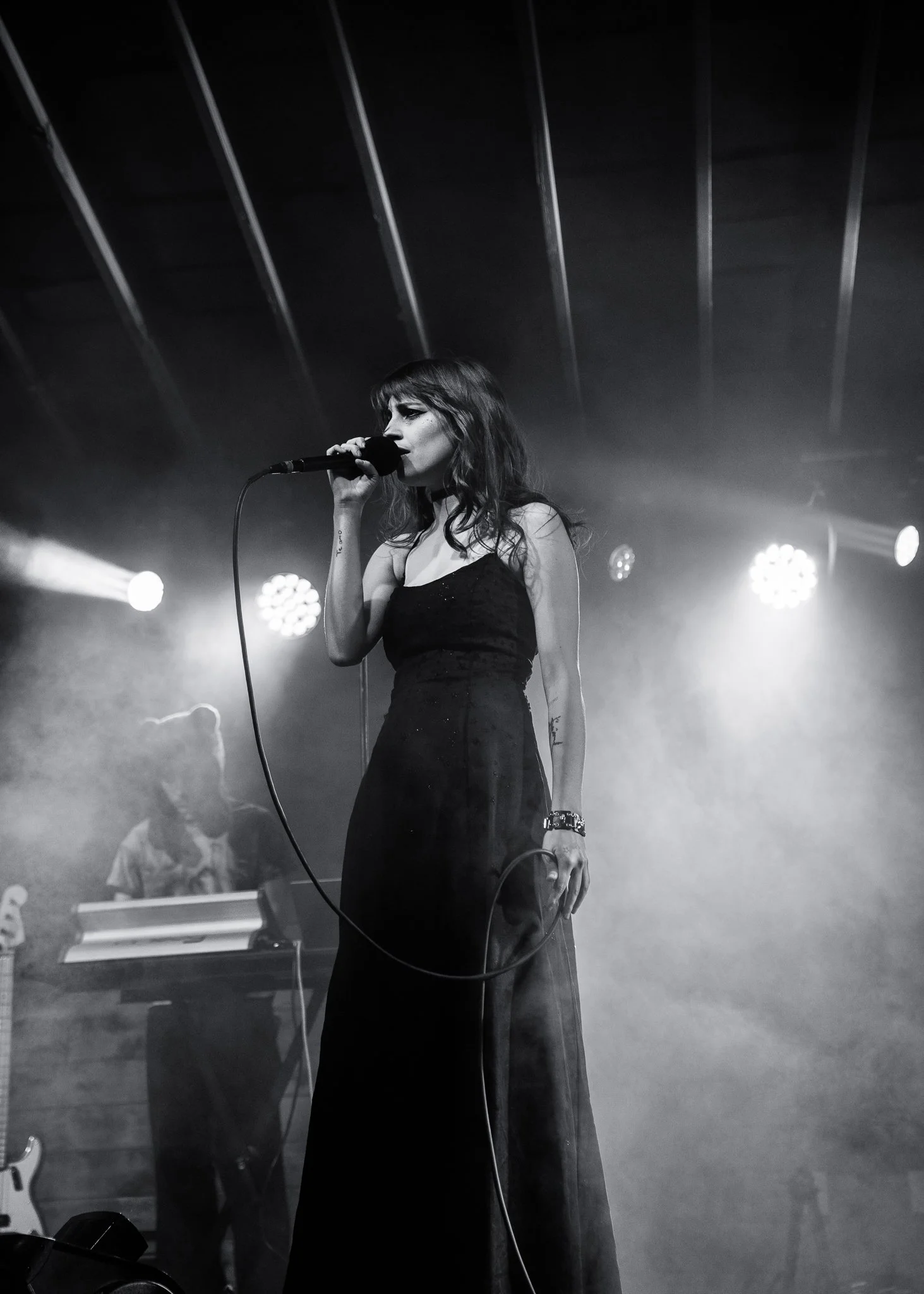  Indie artist Ayleen Valentine kicks off the night performing songs from her debut album  little rainbows after death . 