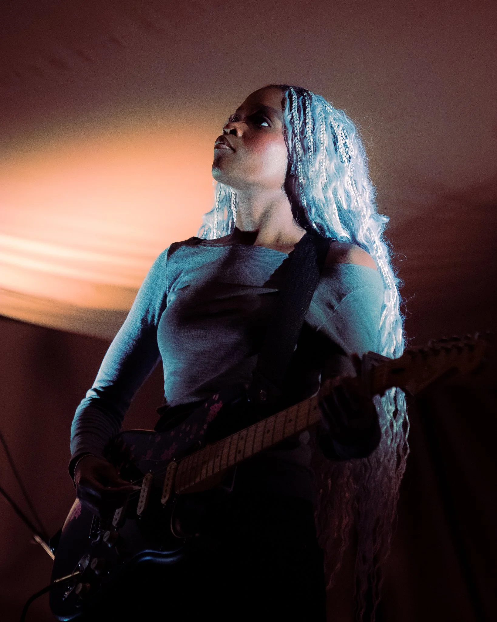  Alt-indie artist Hannah Jadagu kicks off the night performing songs from her latest album  Describe.  