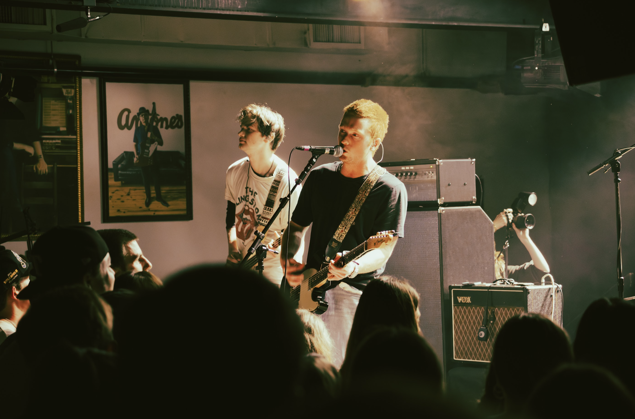  Lead vocalist of The Bends, Hayden Field, sings their new single “Tango.” 