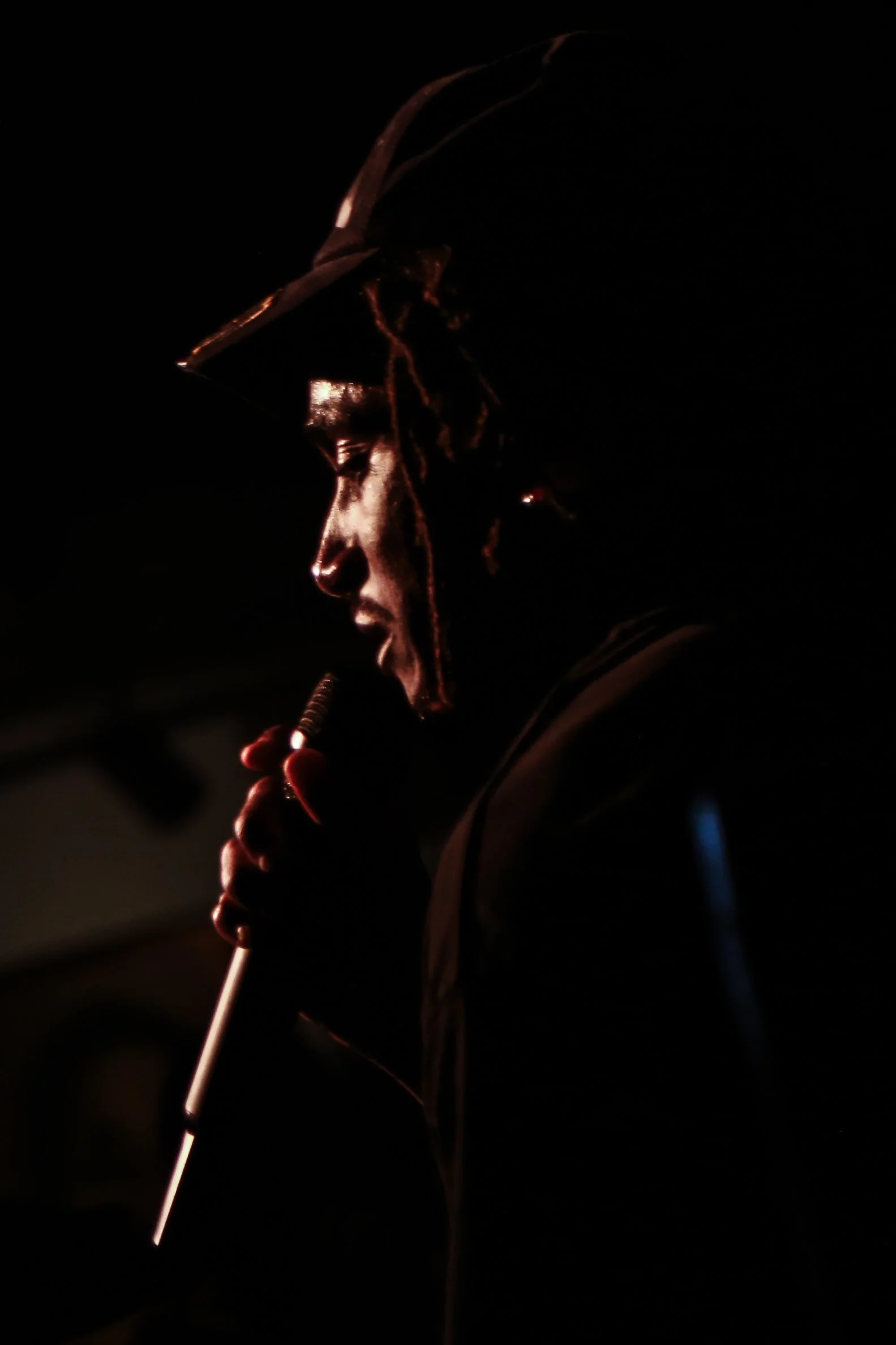  “My heart is with y’all with everything that’s been going on this past week,” Ward says to the Austin audience. 