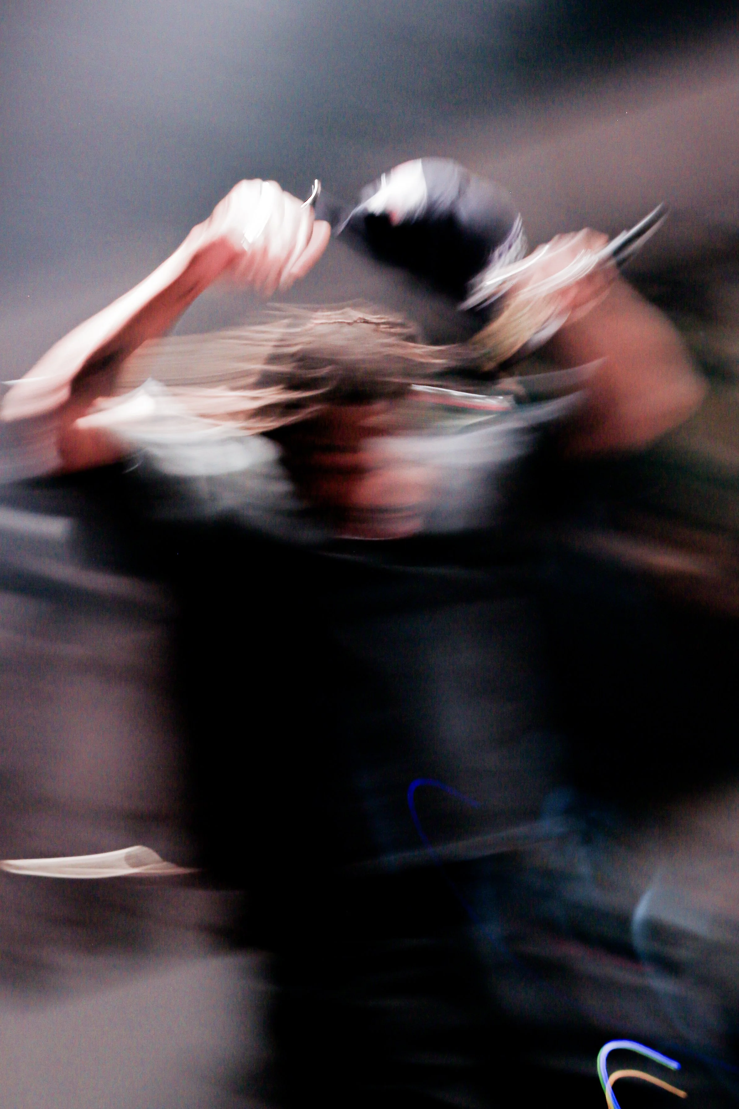  Ward jumps and dances around the stage as he performs, “Player two,” and the crowd cheers him on. 