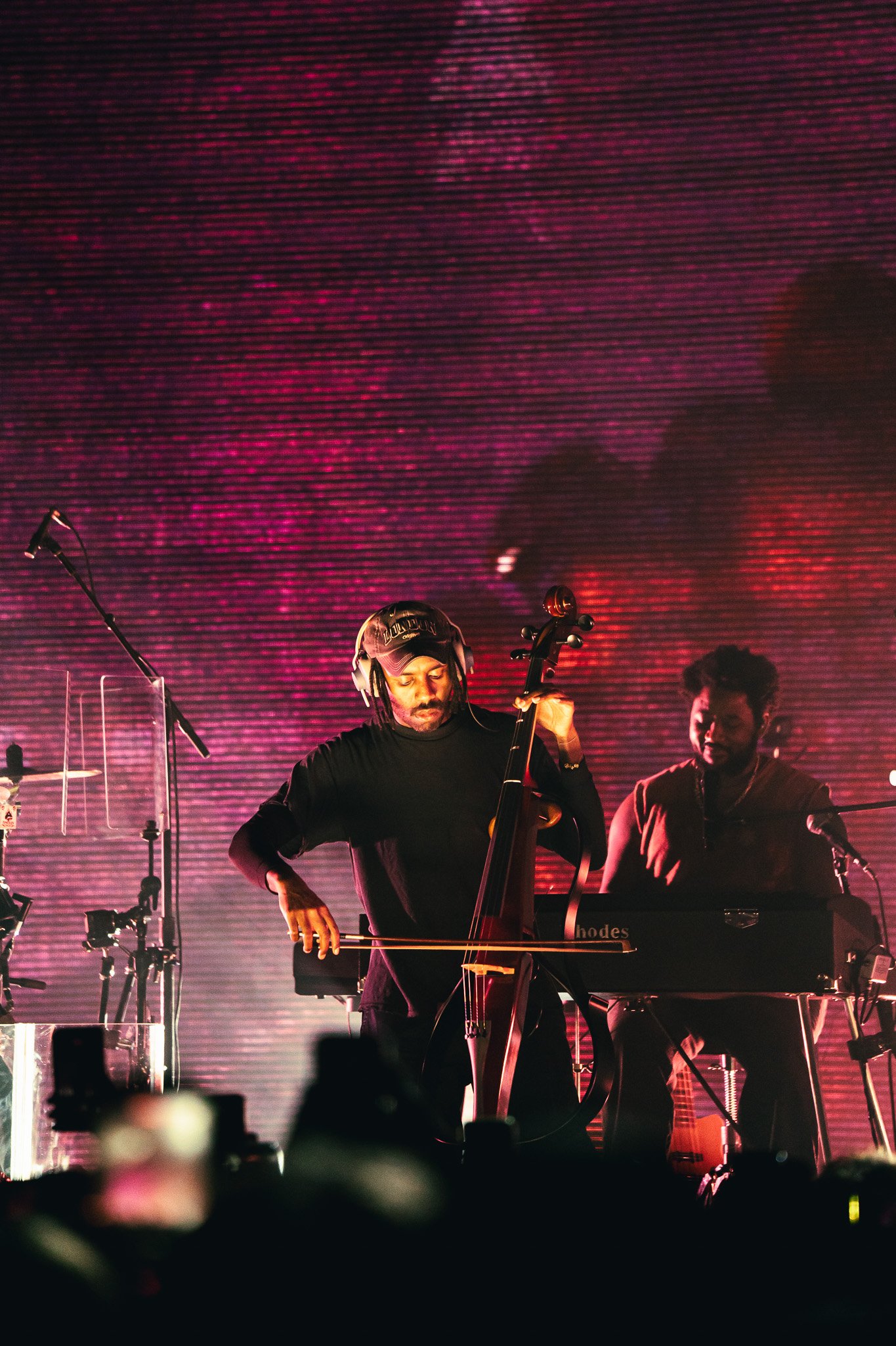  True to his multi-genre character, Hynes switches from the mixing board to a stand-up bass to cover The Smiths’ “How Soon Is Now?” 