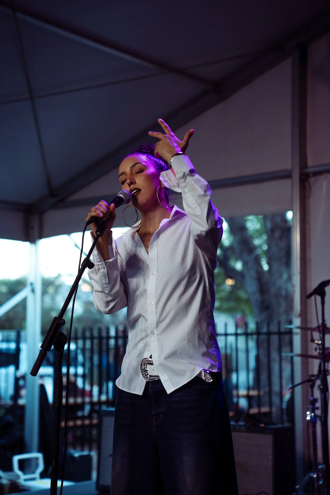  R&amp;B artist Grace Sorenson performs an acoustic set at SXSW’s “Made In Austin” showcase at Zilker Brewing Company. 