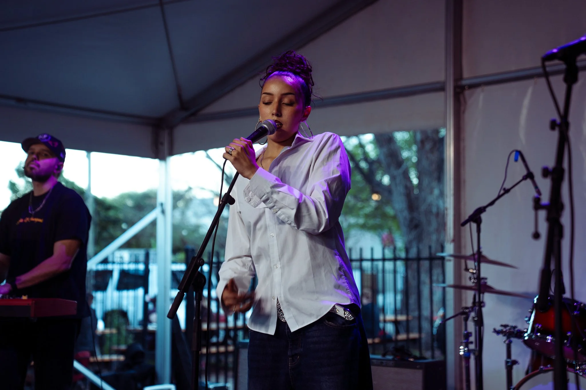  R&amp;B artist Grace Sorenson performs an acoustic set at SXSW’s “Made In Austin” showcase at Zilker Brewing Company. 