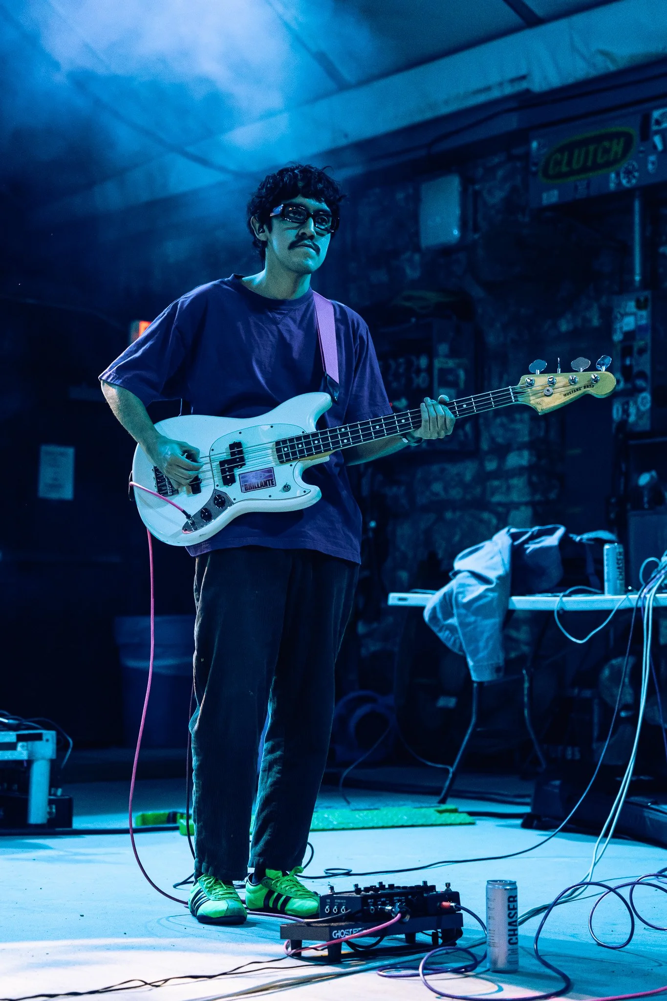  Mexican-alternative act La Texana plays “Un día como hoy” for a packed crowd. 