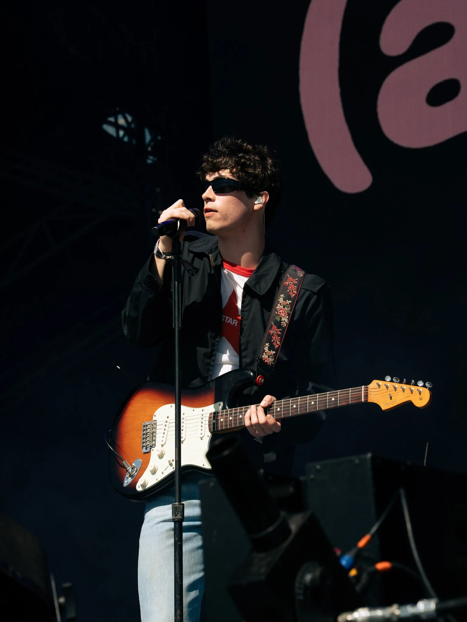  Musician Aidan Bissett opens up the Coca-Cola Stage on Day 1 of the Coca-Cola Sips &amp; Sounds Music Festival with “reading into it” from his most recent album,  shut up and love me.  