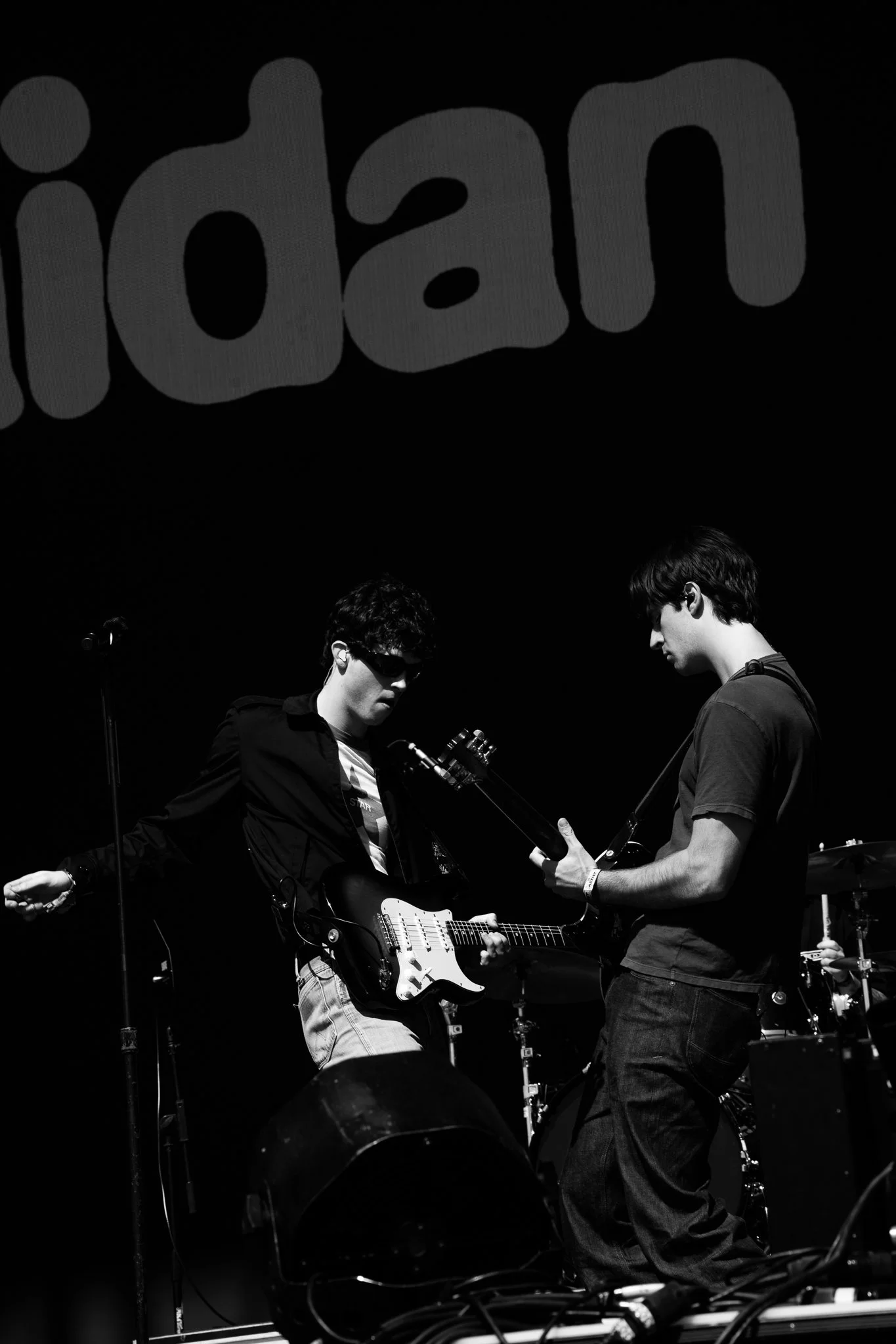  Musician Aidan Bissett opens up the Coca-Cola Stage on Day 1 of the Coca-Cola Sips &amp; Sounds Music Festival with “reading into it” from his most recent album,  shut up and love me.  