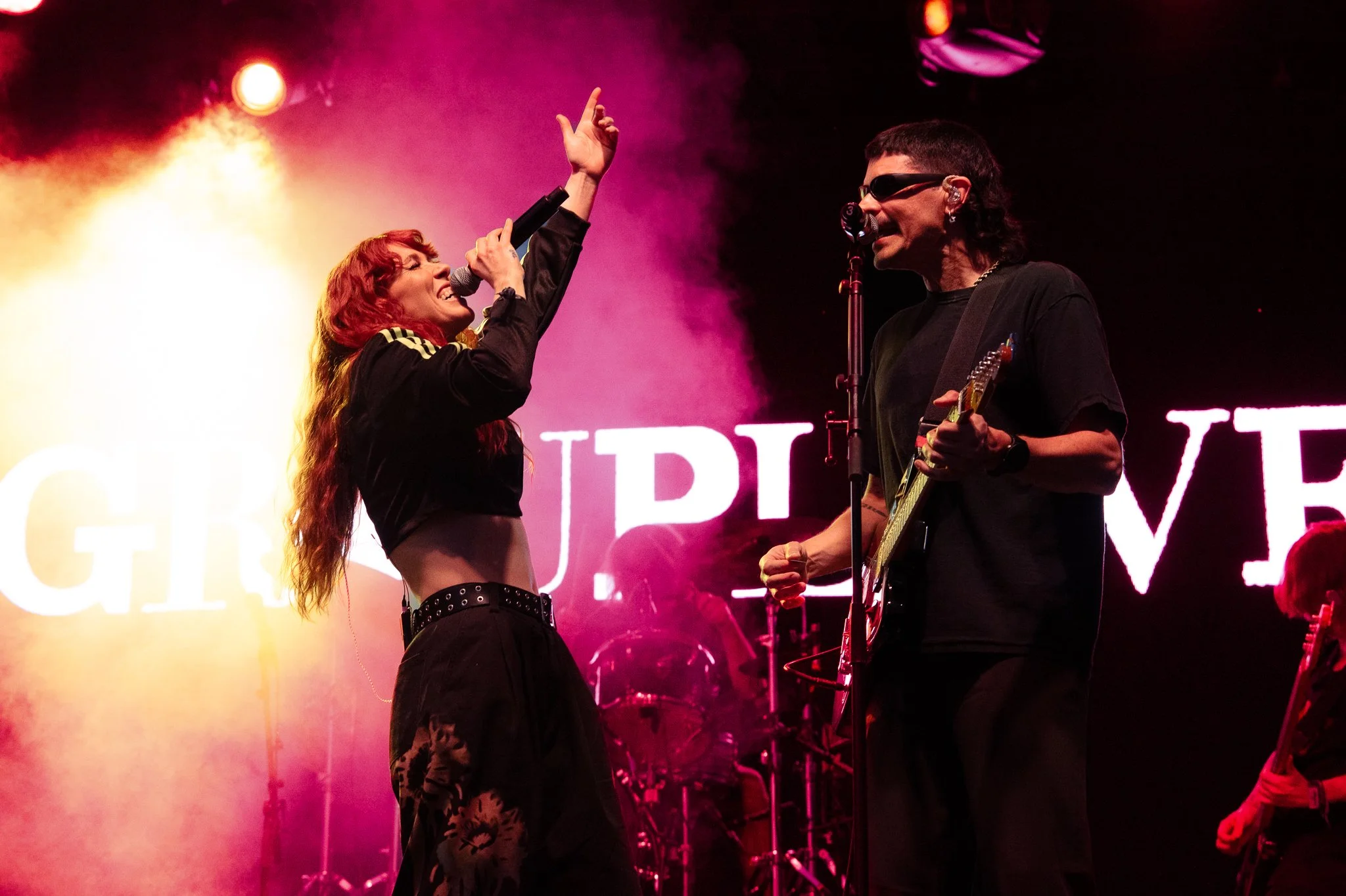  Alternative rock band Grouplove closes out the SXSW Stage on Day 1 of the Coca-Cola Sips &amp; Sounds Music Festival. 