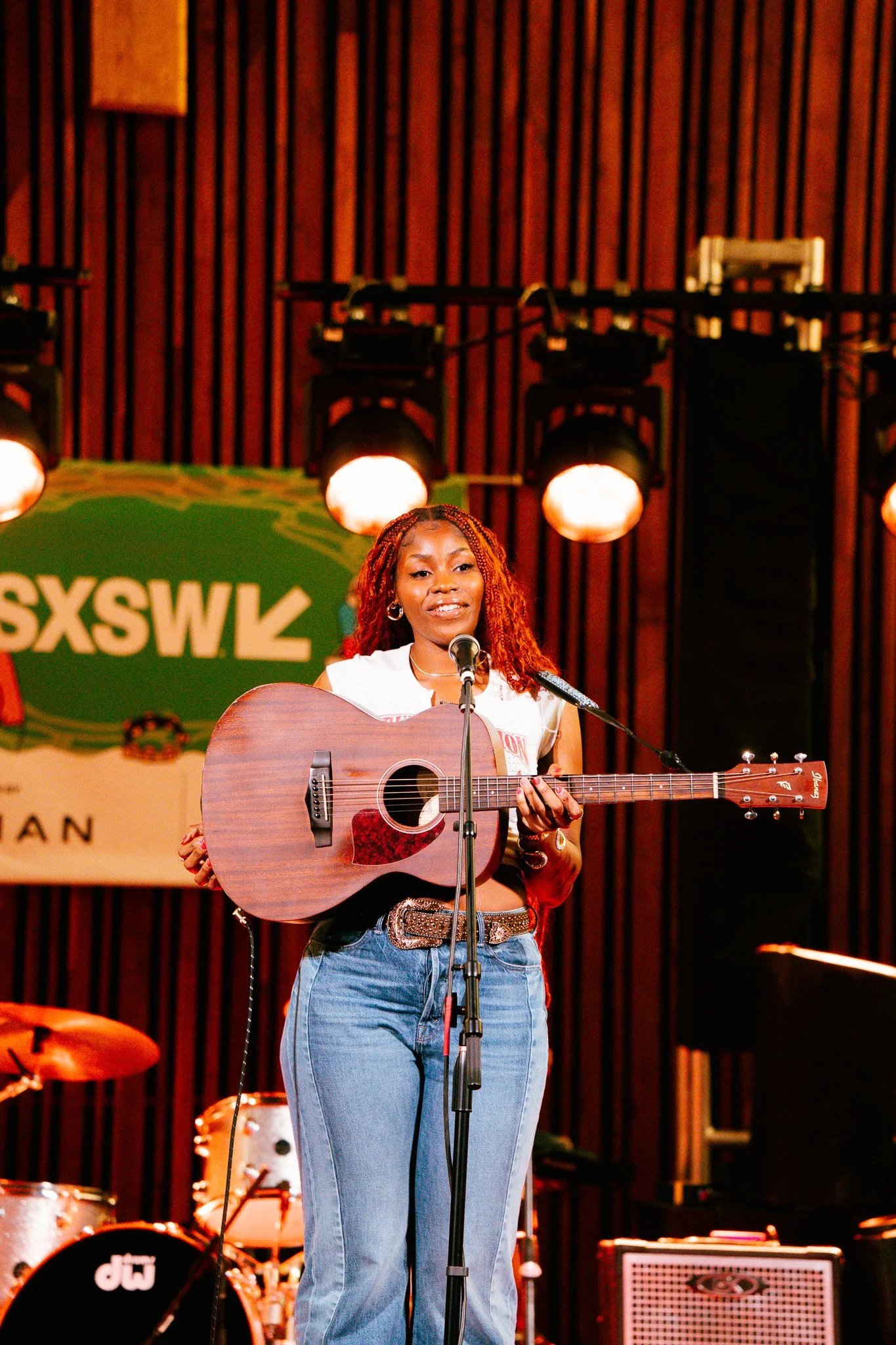  Texas native Blessing Jolie performed an acoustic, intimate set on the final night of SXSW at Central Presbyterian Church. 