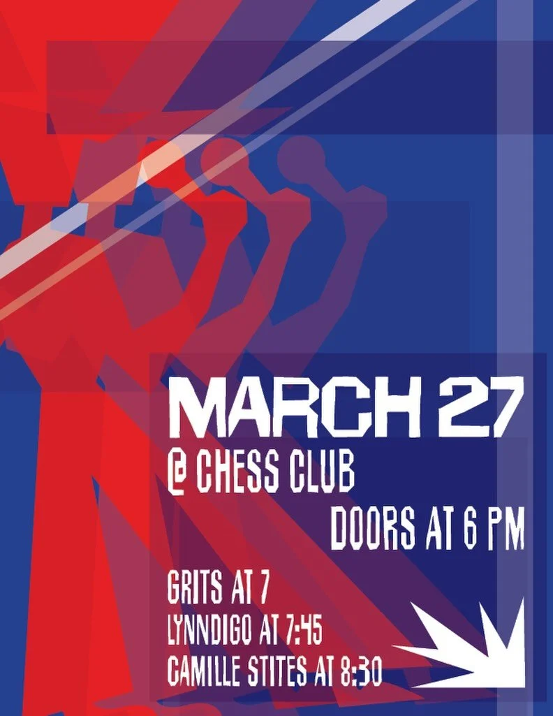 Don&rsquo;t miss our show at @chessclubaustin this Friday, March 27!♟️🎶

Doors open at 6 p.m.! (18+)

7:00: @grits.band 
7:45: @lynndigo.official 
8:30: @camillestites 

Entry to the show is &ldquo;pay what you can,&rdquo; any support for Afterglow 