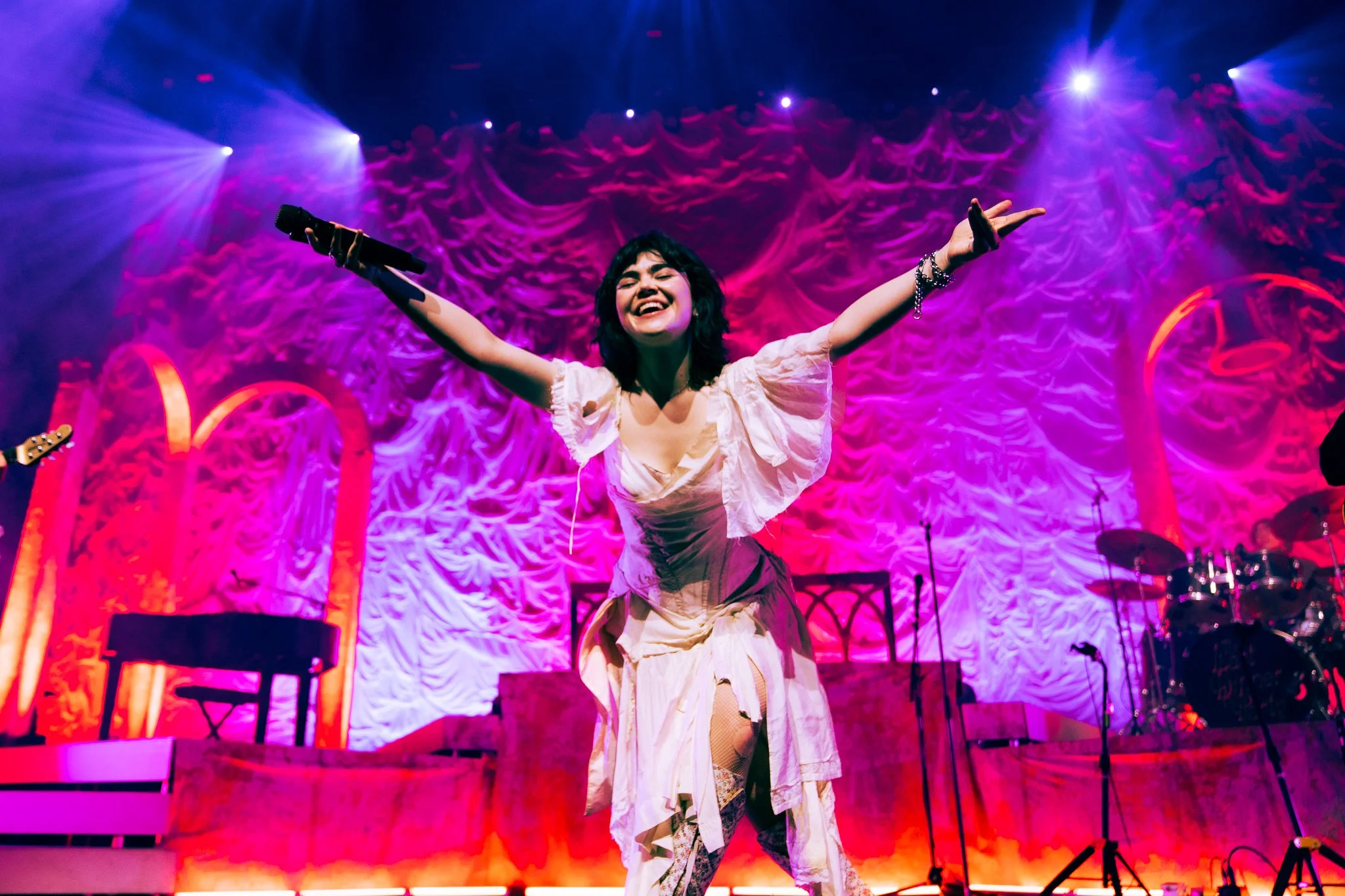  Morris whimsically performs “The Feminine Urge” from the band’s debut album,  Prelude to Ecstasy . 