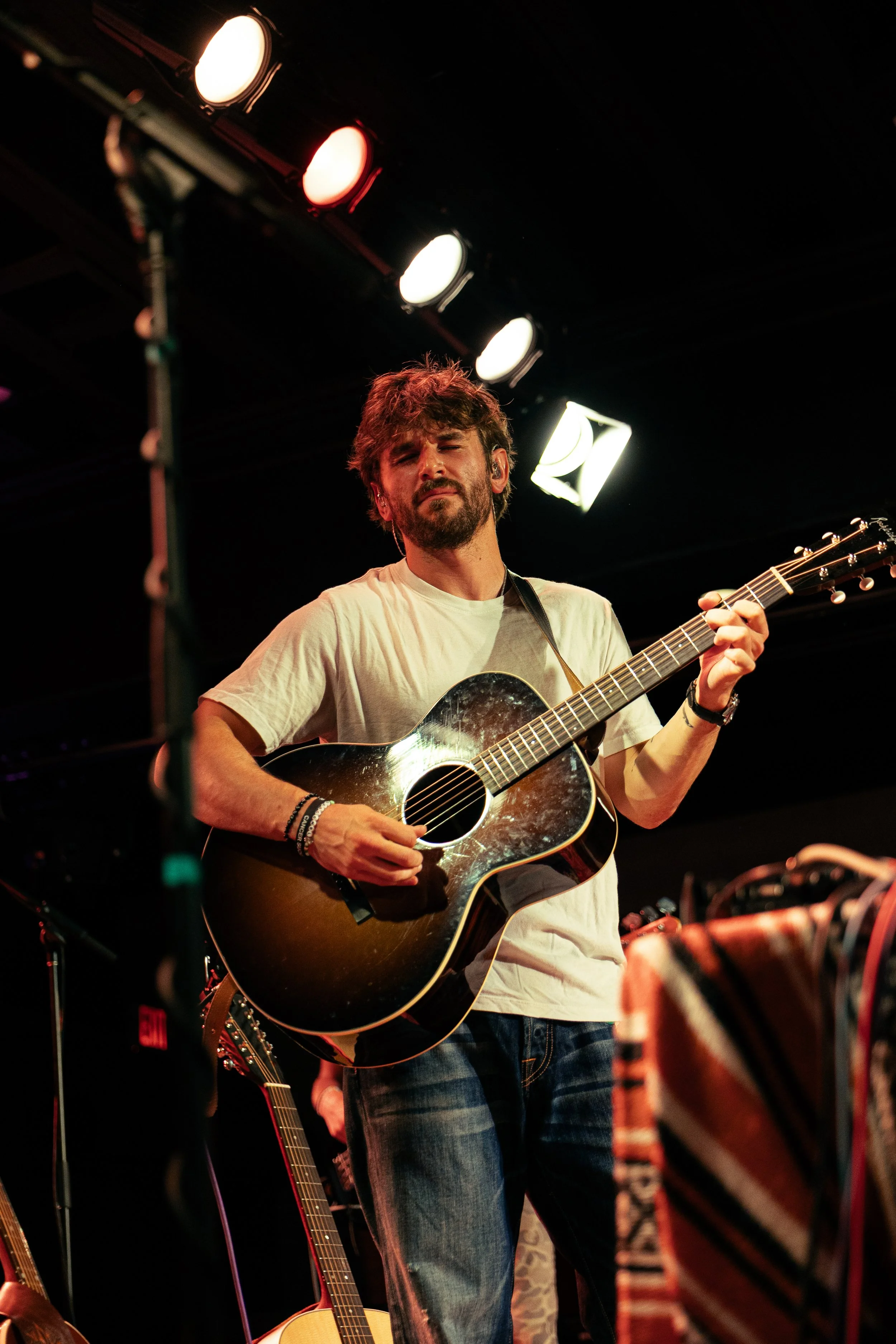  Kagen spiritedly plays his guitar&nbsp; during the last show of his U.S. tour. 