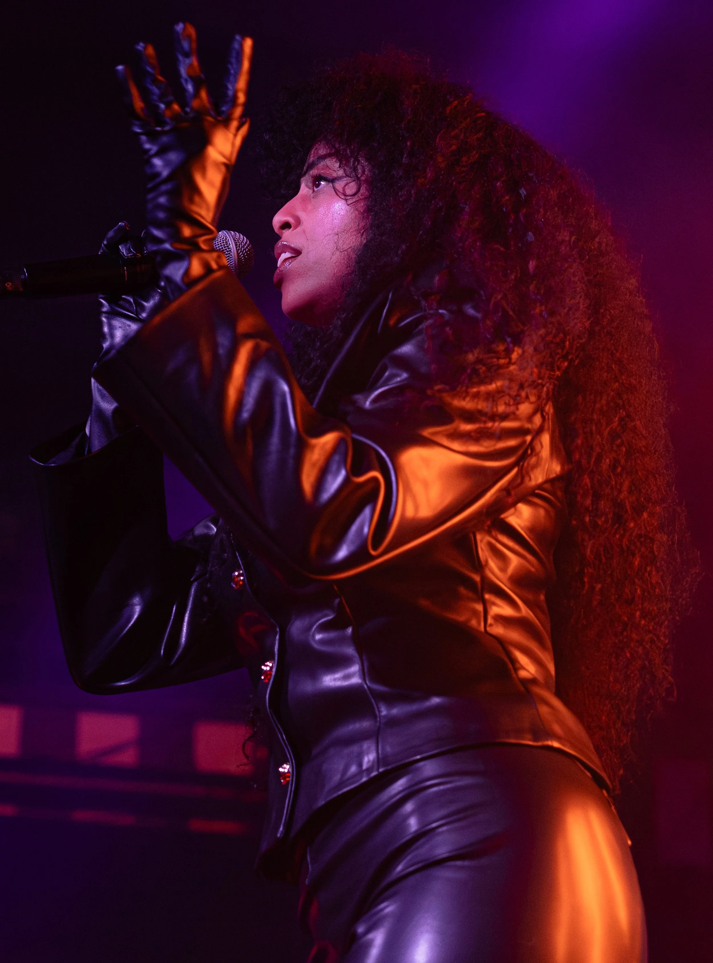  Rochelle Jordan looks out at the crowd as she takes the stage to perform “Grace” from her latest album  Through The Wall.  