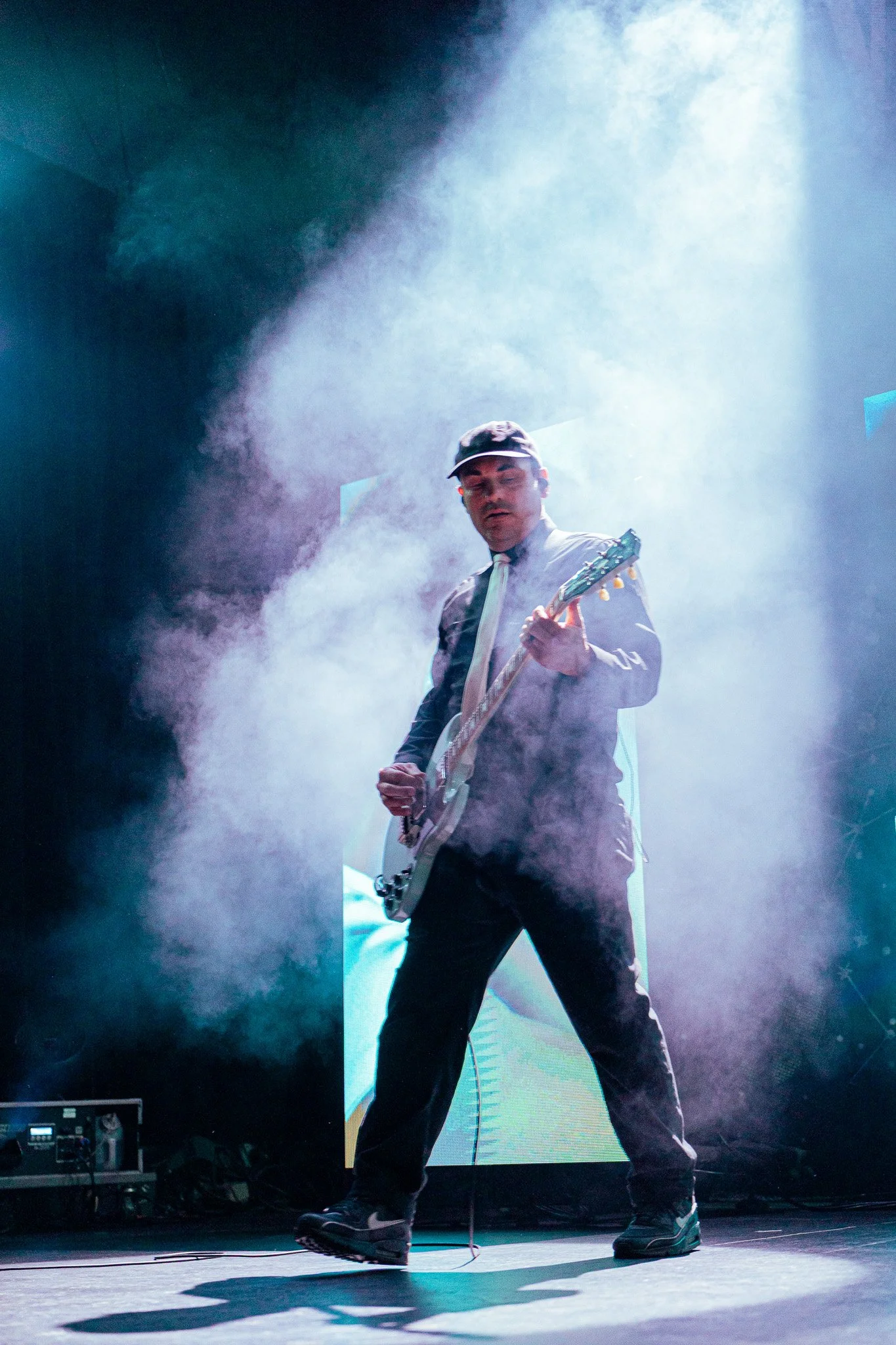  Lead guitarist Mark McMillon jams to the opening song “This Is Who We Are.” 