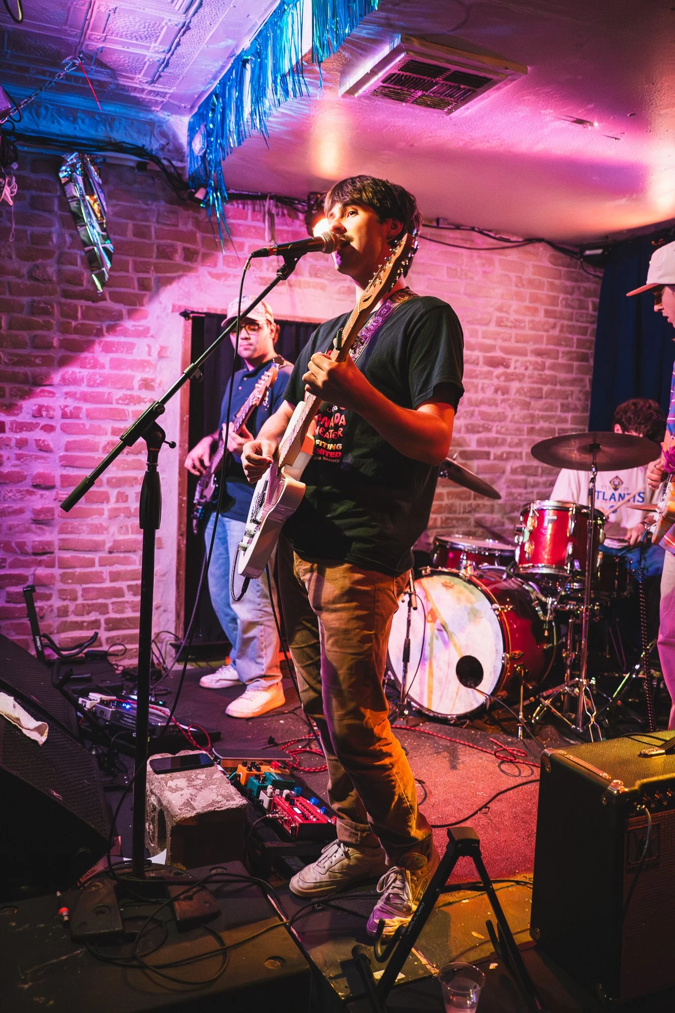  Dallas rock band Grits open the night playing “Alexandria” from their 2025 album  Leatherbound.  