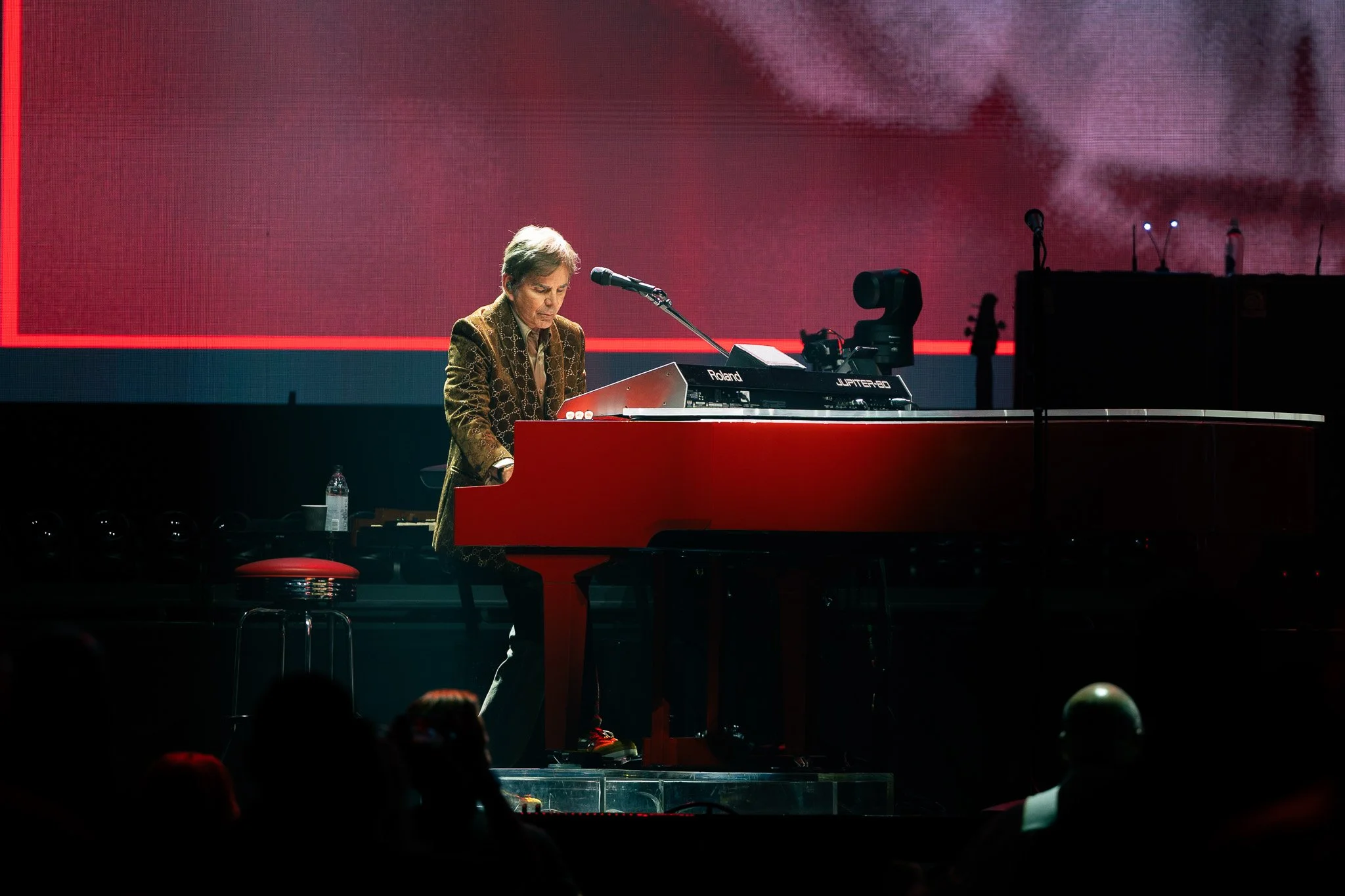  Jonathan Cain, who has been in the band for over 40 years, plays the keyboard during the band’s performance of “Ask the Lonely.” 