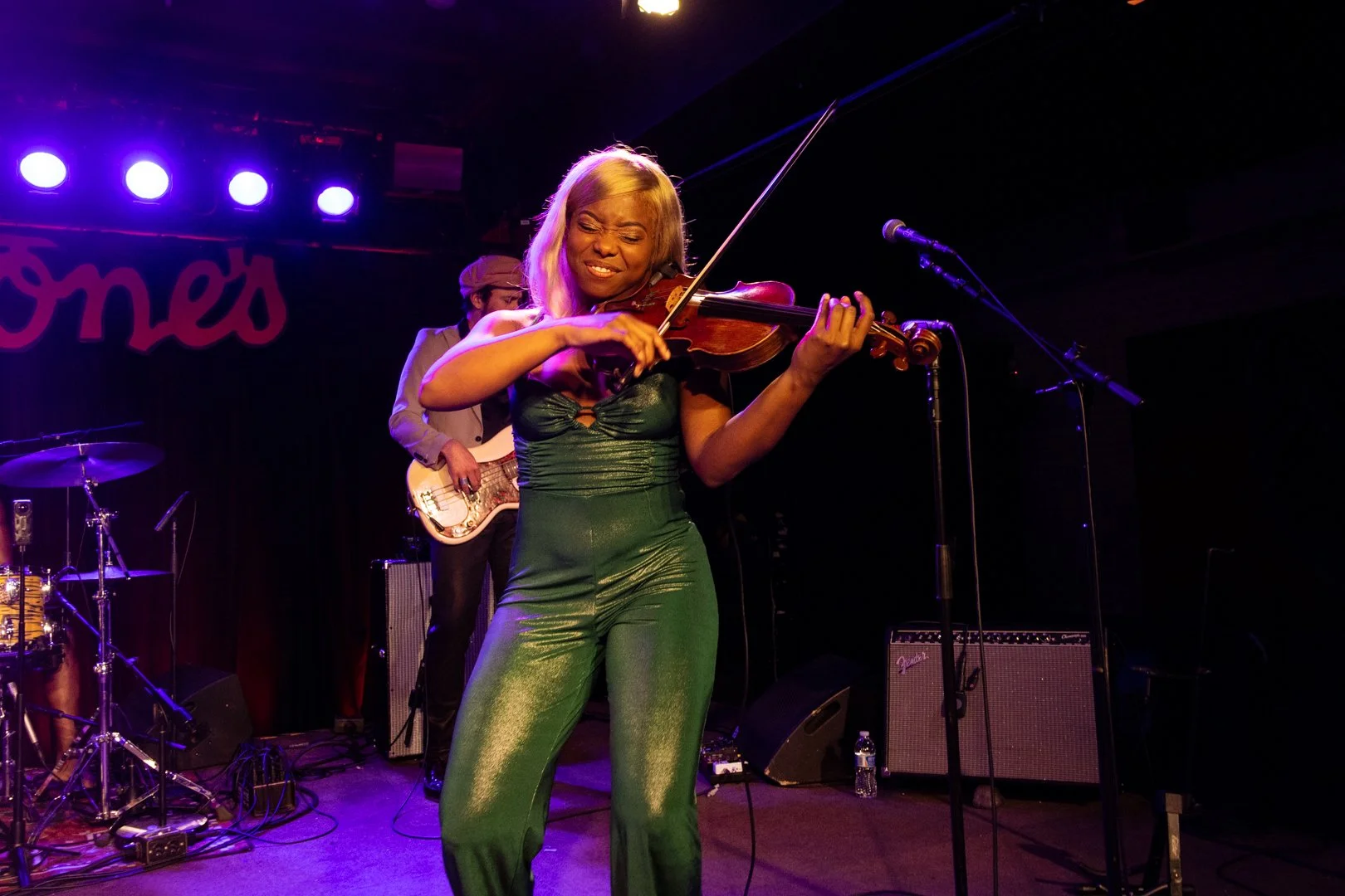  Ava Jackson plays the violin break in “Found A Friend In You.” 