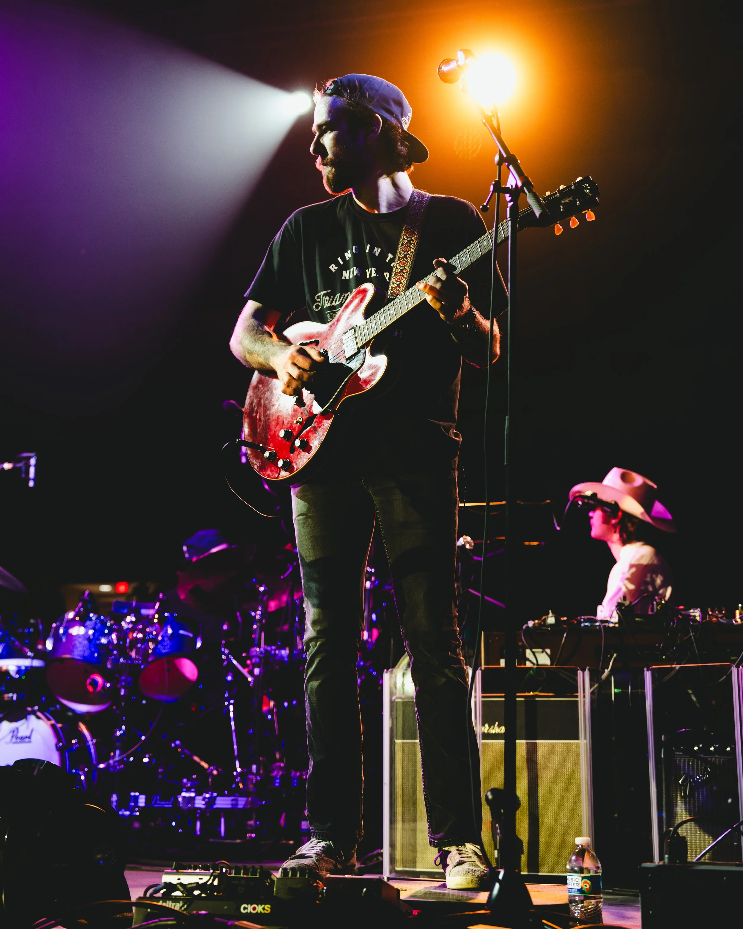  Austin Yankunas plays guitar as part of Wyatt Flores’ band. 