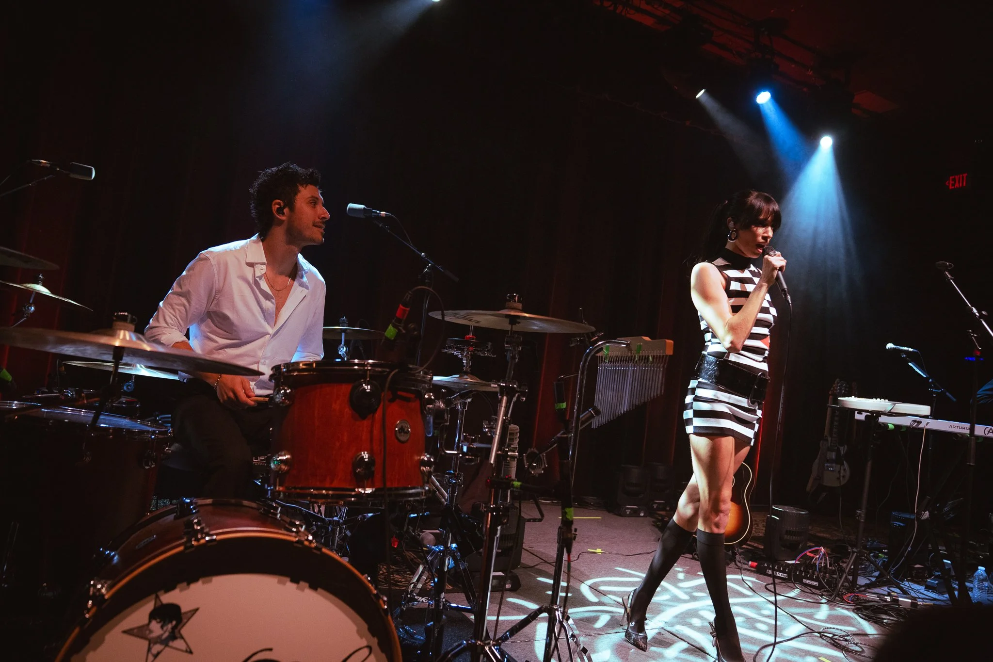  Taylor and drummer Rafael Cebrian and perform “Time to Go!” from Taylor’s debut album  After the Fact . 