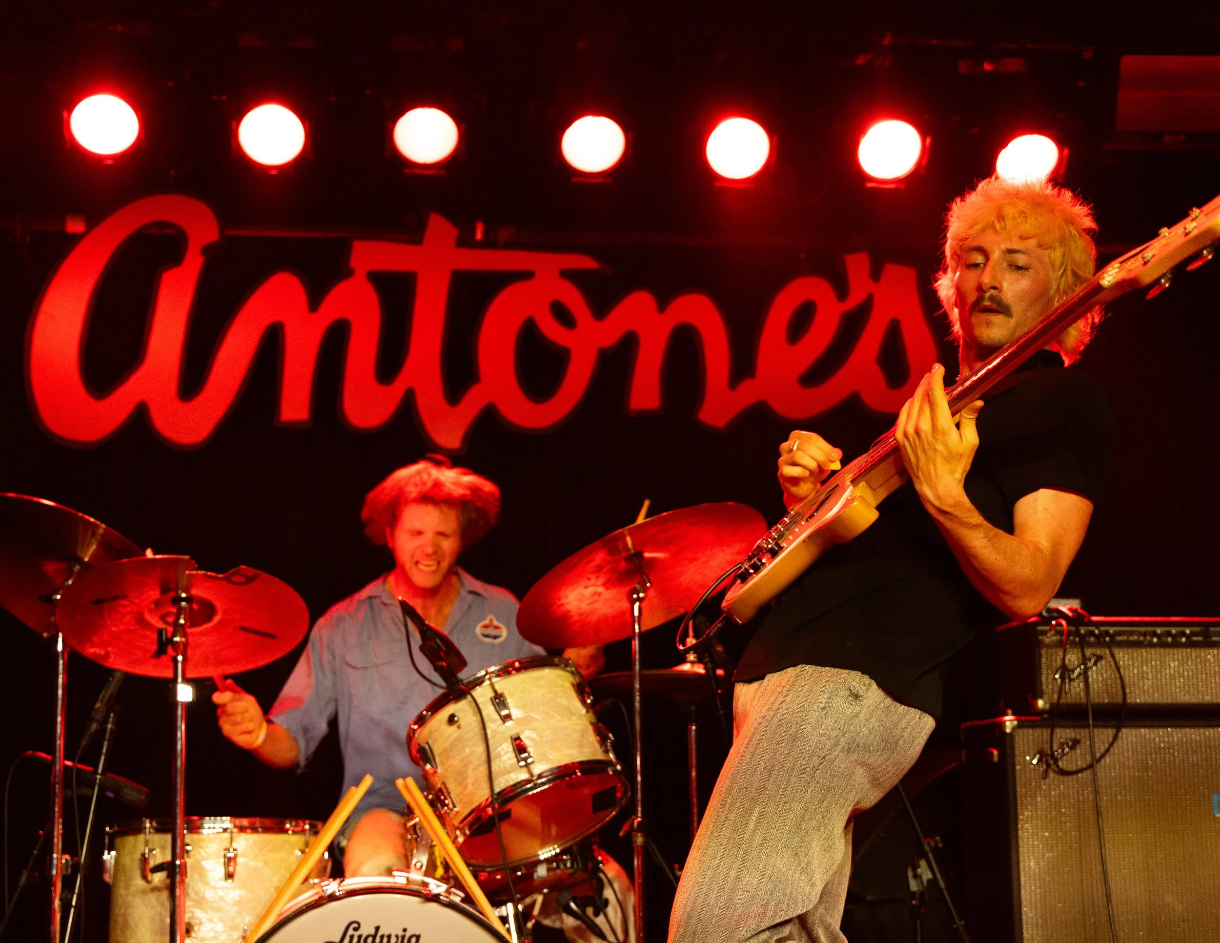  Acord leans into the chords to “Above Snakes” from  The Thing . 