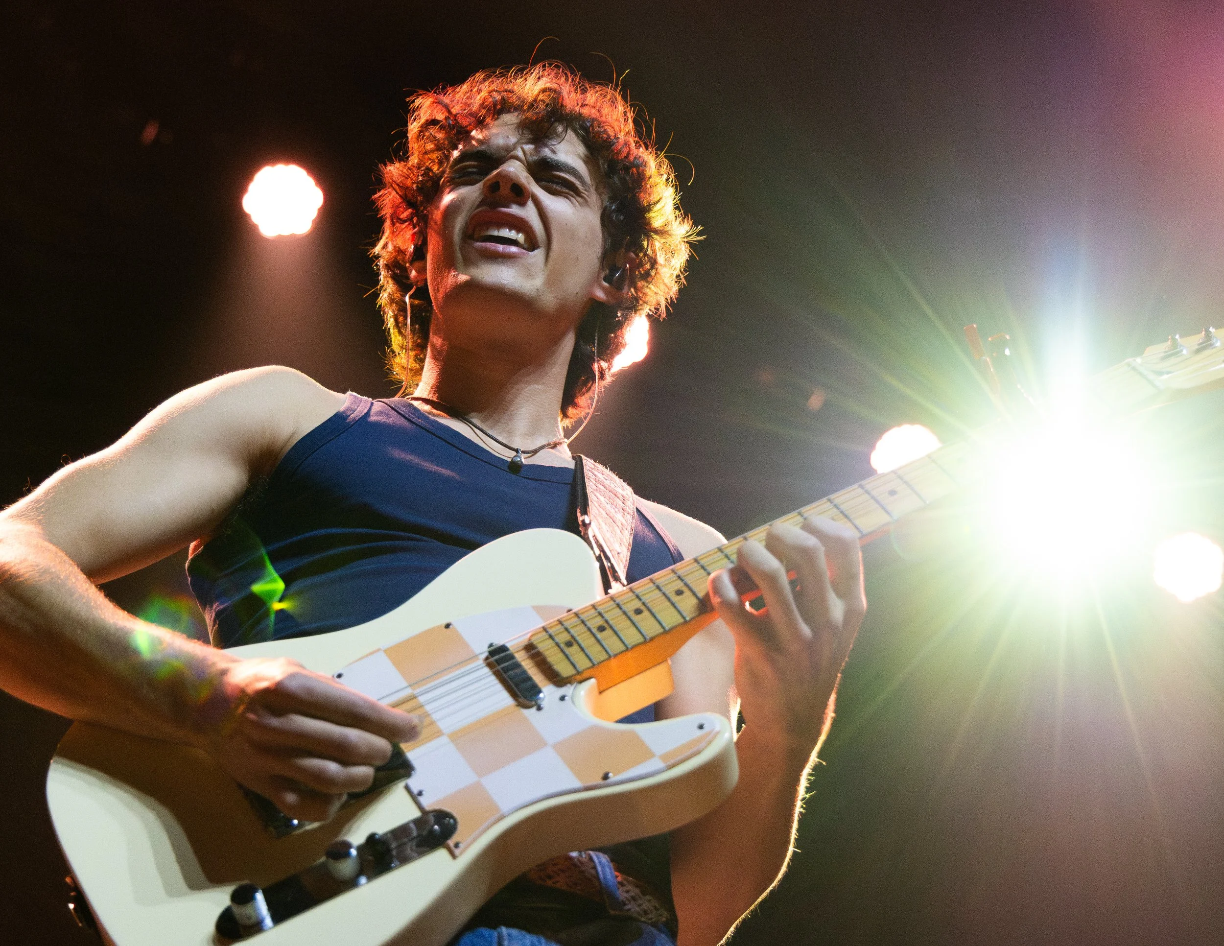  Dalrymple becomes immersed into the music while playing the chords to “Snake Charmer.” 