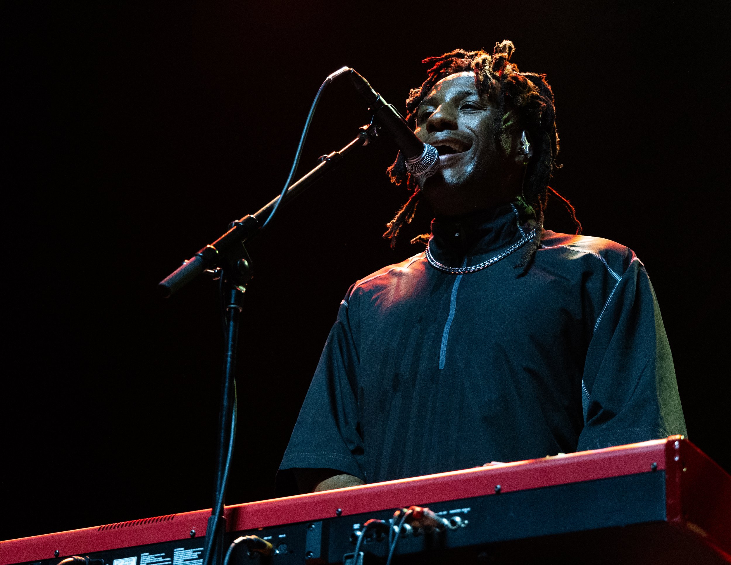  Vocalist Jarren Blair sings the back up vocals to “Too Few Tattoos.” 