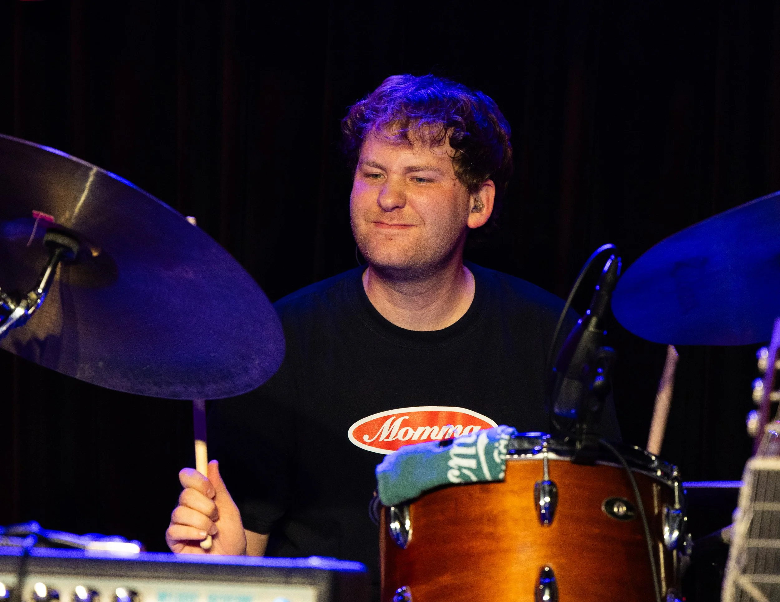  The drummer smiles as he keeps up the beat to the soulful “Better Song.” 