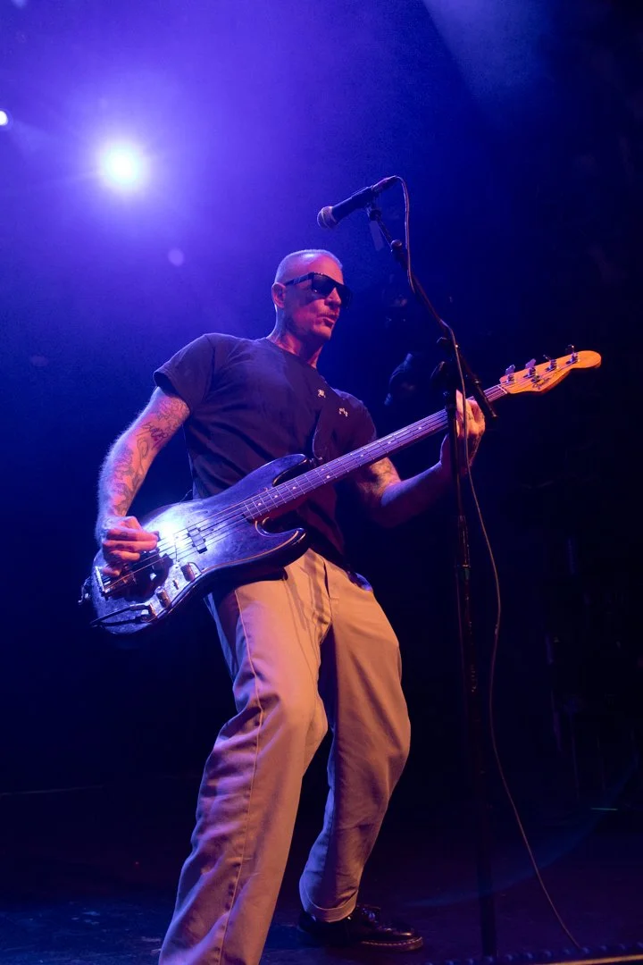  Max Collins, lead vocalist for Eve 6, performs the opening melodies to pop-punk song “How Much Longer.” 