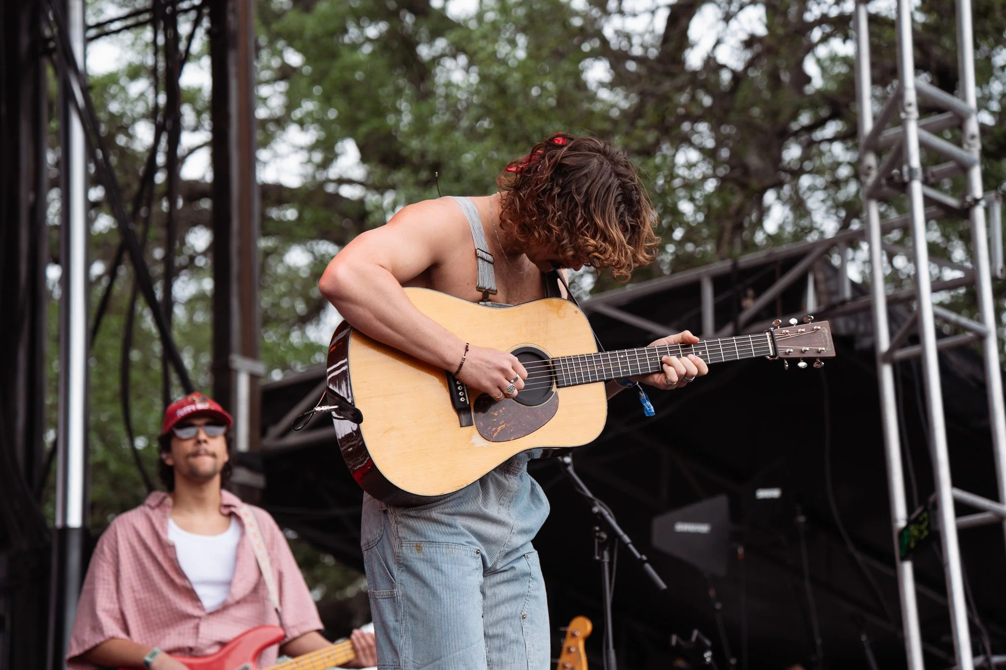  Arizona-based artist Evan Honer gives an emotional performance of “Not There Yet” at the Pony Up stage. 