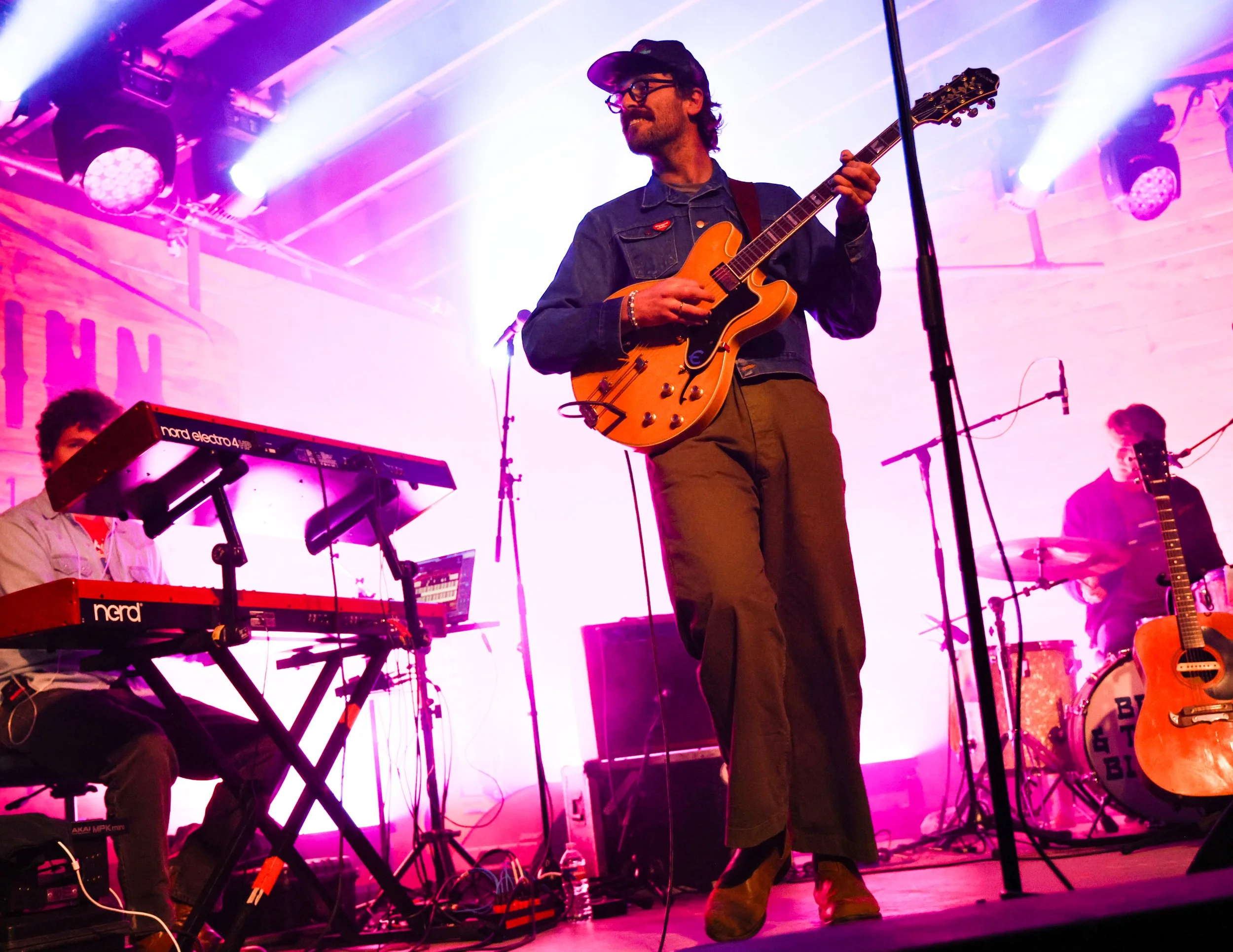  Settine dances as he performs “Off the Lawn” from the band’s album  First Place . 