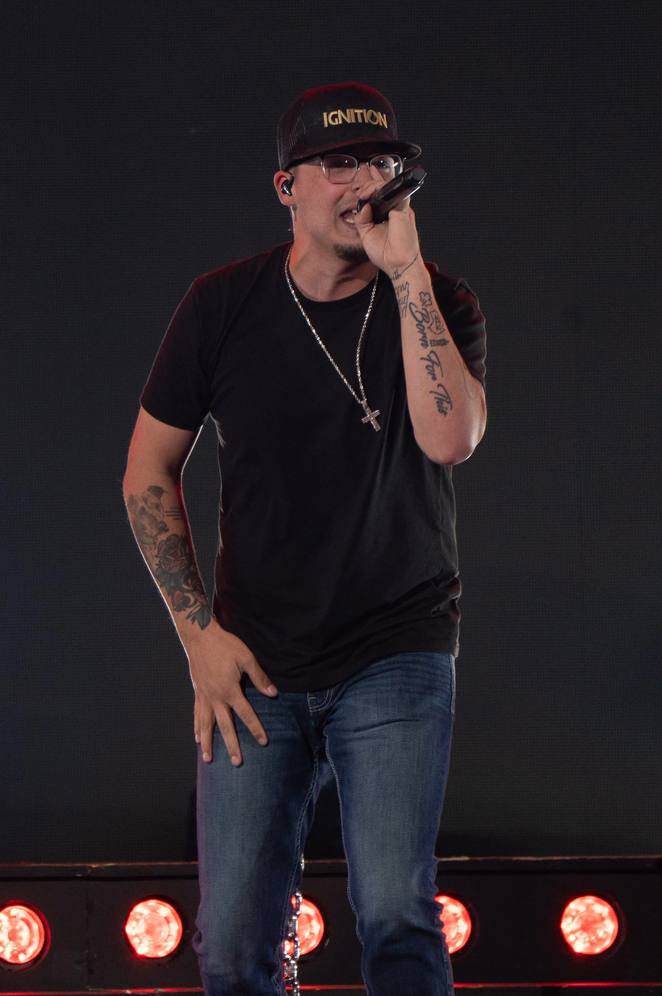  Chase Matthew bursts with energy while performing the carefree song, “Holdin' It Down.” 