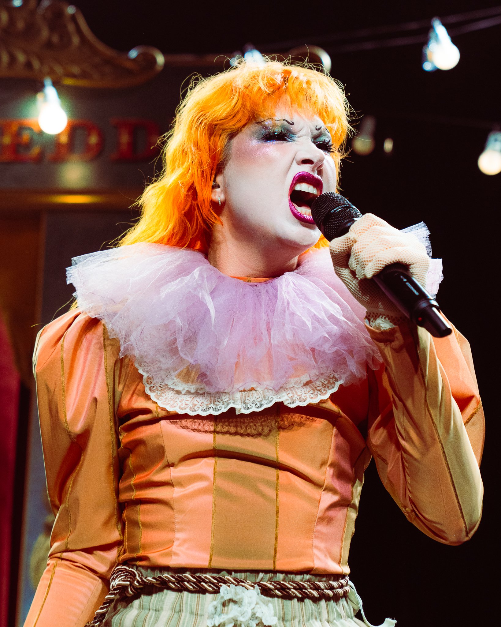  The smooth vocals of lead vocalist Haute, also known as Michelle Buzz, shine during “Sweet Surrender.” 
