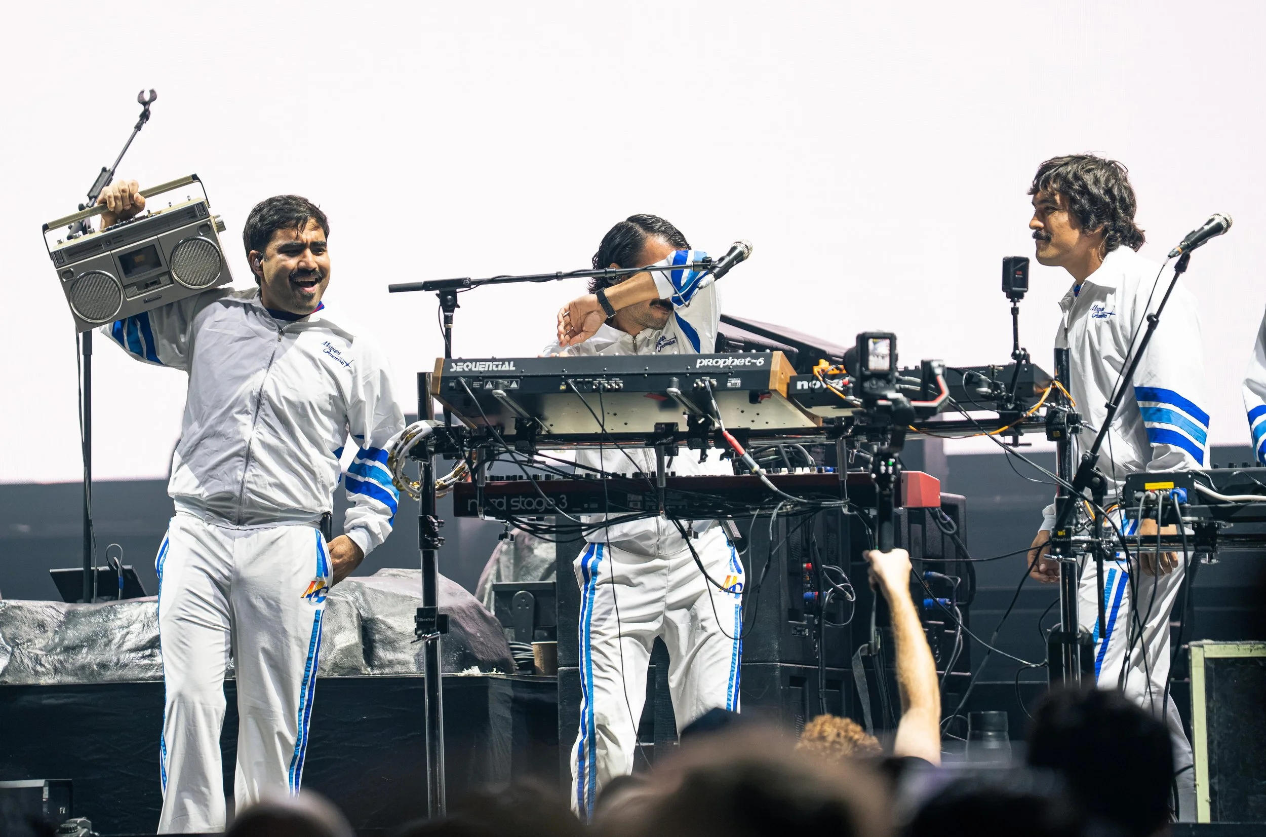  Disco synth pop band Midnight Generation opens the night with “Teacher,” the titular track for its 2025 album. 
