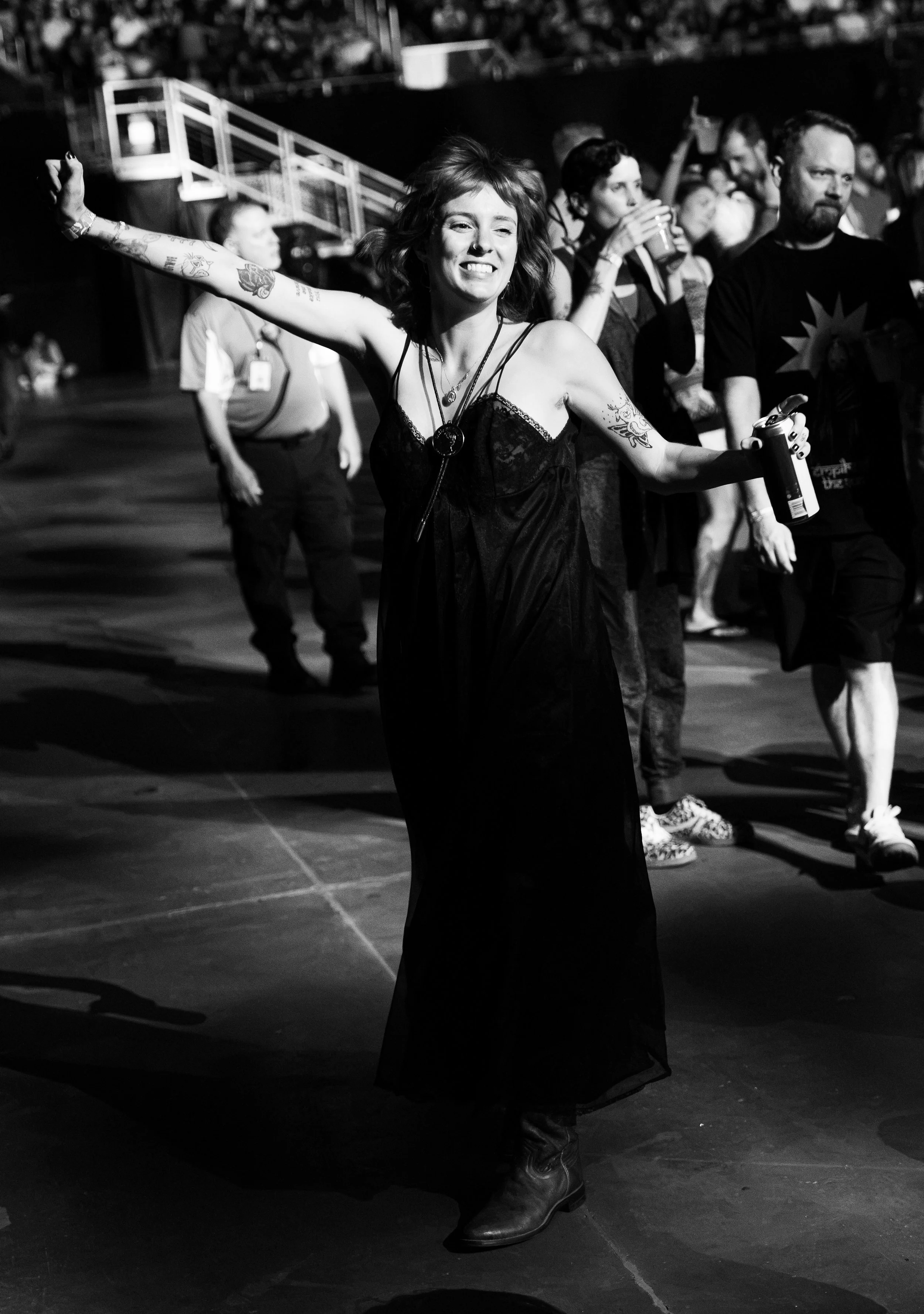  A fan of Polo &amp; Pan dances around as the beat climaxes during the chorus of “Pili Pili.” 