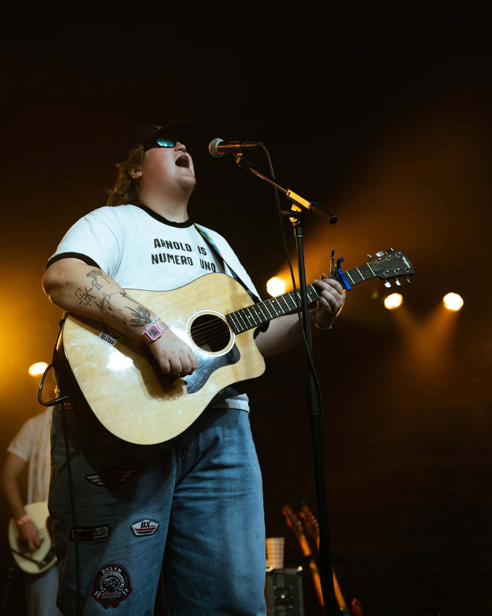  hey, nothing strums their guitars as they conclude “Hound,” the title track from their latest album. 